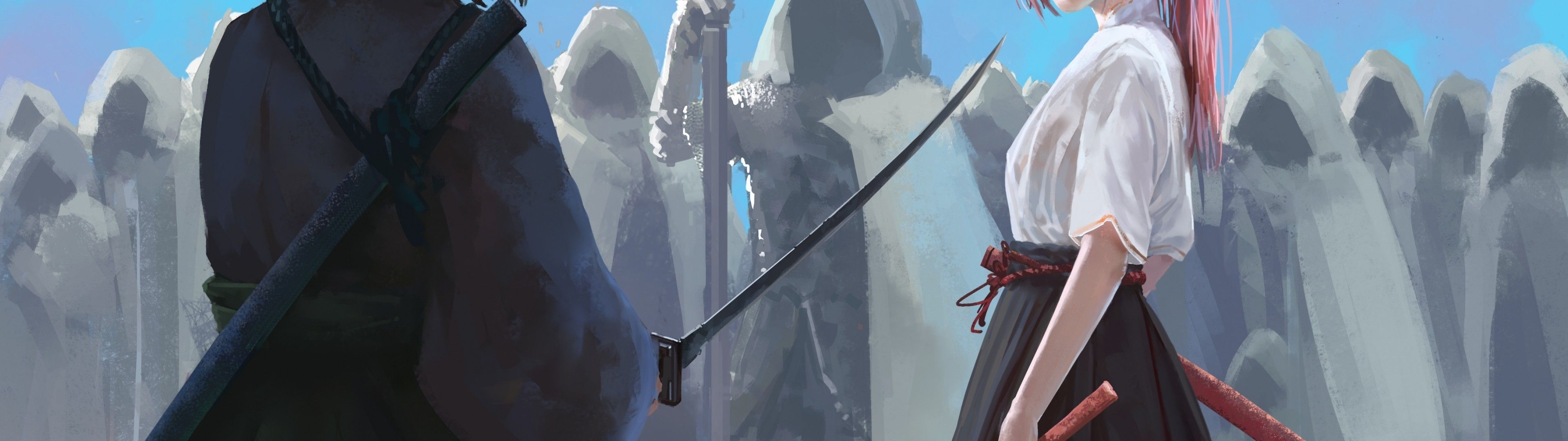 3840x1080 Dual Monitor Wallpaper Anime, Dual Screen