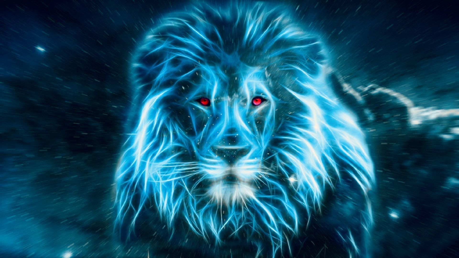 1920x1080 Blue Lion Wallpaper HD Downloadwalpaperlist.com, Desktop