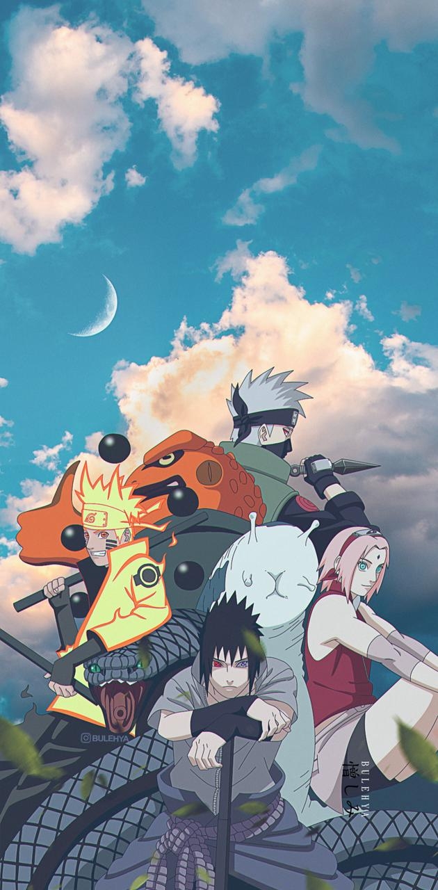 630x1280 Naruto TEAM 7 wallpaper, Phone