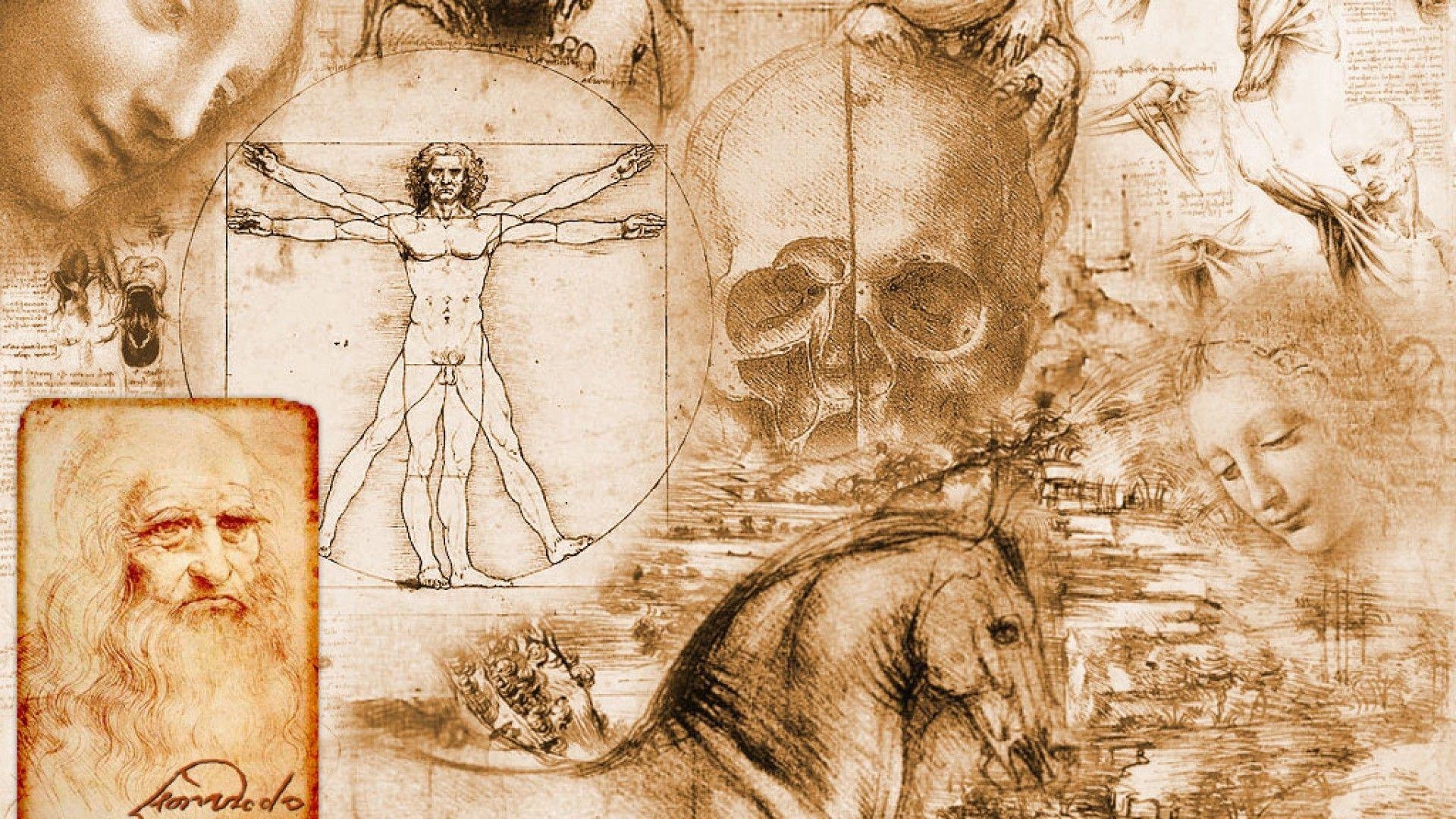 1920x1080 Leonardo Da Vinci, Vitruvian Man Wallpaper HD / Desktop and Mobile, Desktop