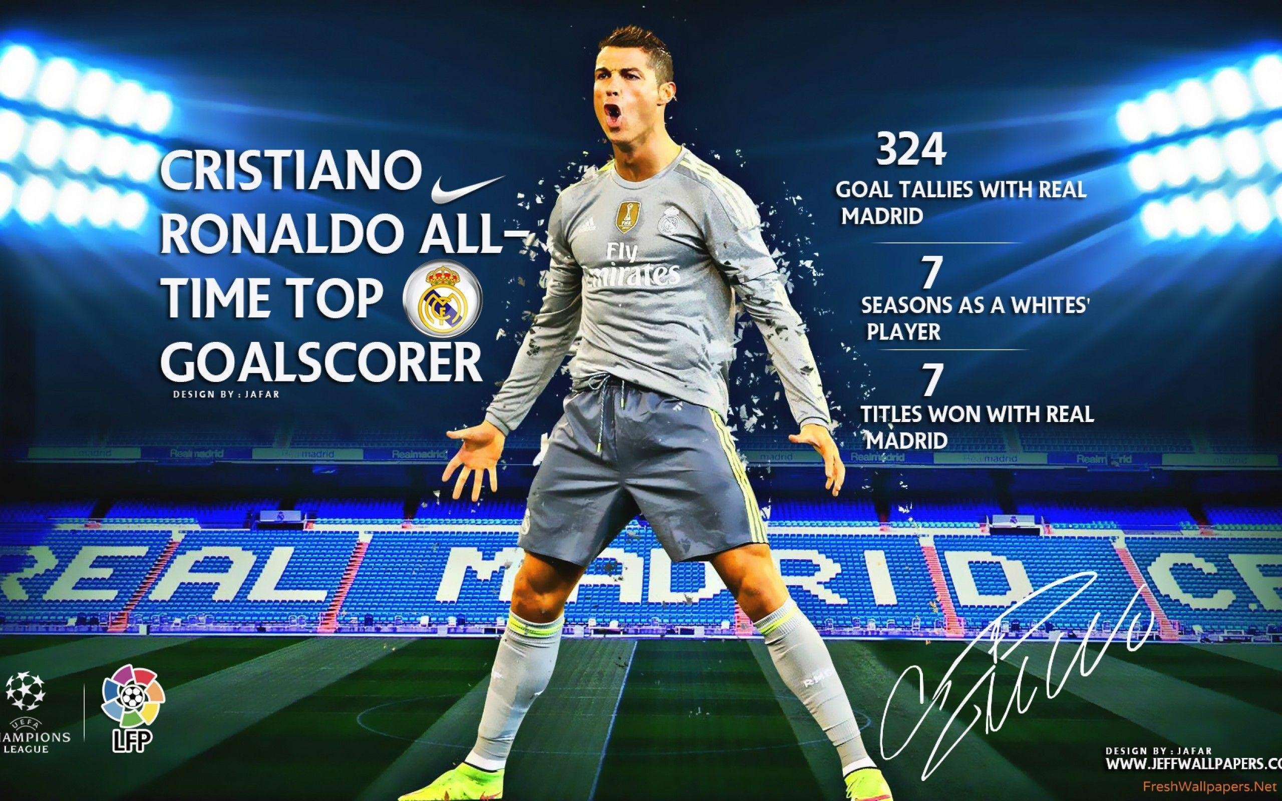 2560x1600 Cristiano Ronaldo 2015 Real Madrid All Time Goalscorer Wallpaper, Desktop