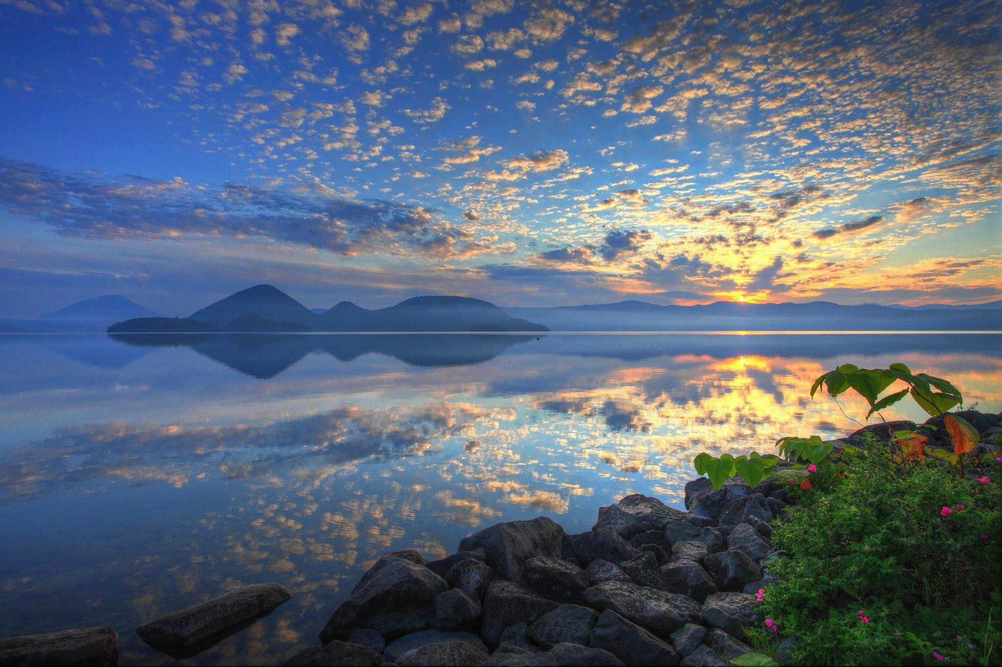 2050x1370 Lake Toya Japan Hokkaido wallpaperx1365, Desktop