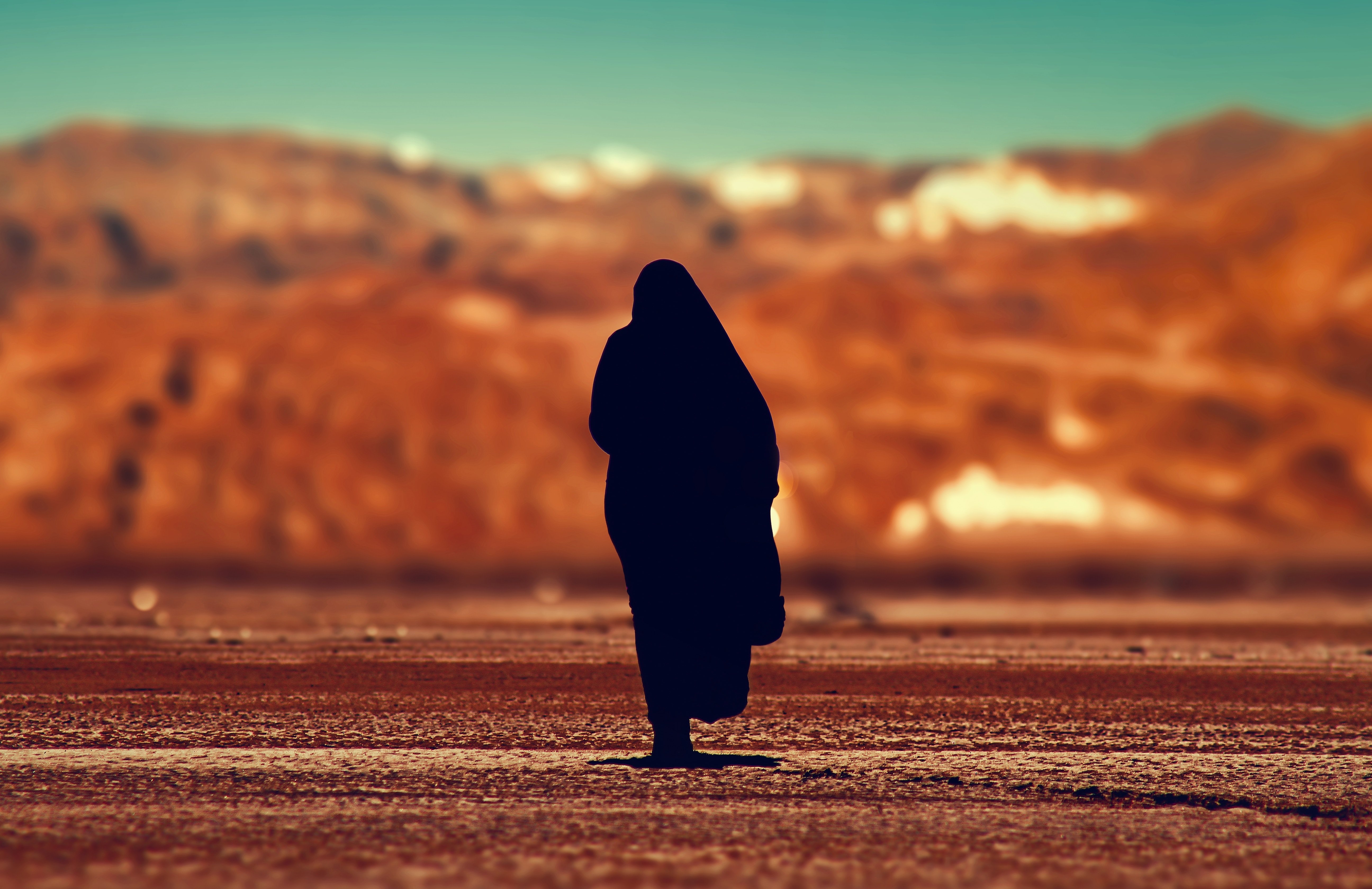 5190x3360  #morocco, #silh, #alone, #woman, #girl, #asilah, #red, #Public domain image, #muslim, #summer, #lonely, #natural, #sad, #sunlight, #sun, #black, #female, #mountain, #walk, #desert, #sand. Mocah HD Wallpaper, Desktop