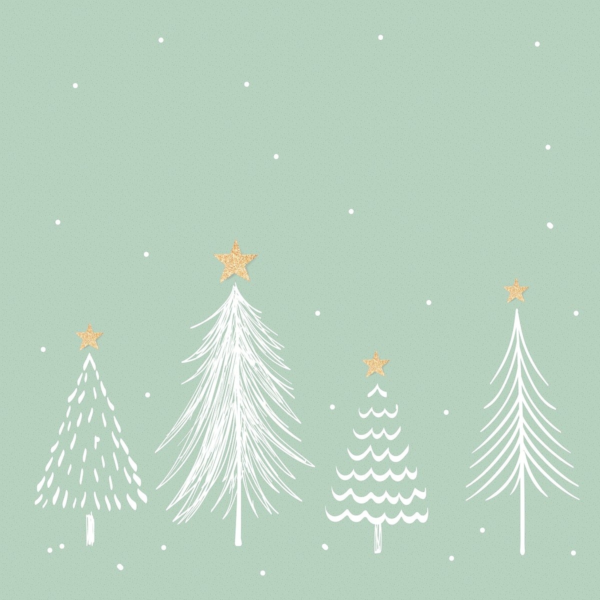 1200x1200 Green Christmas background, aesthetic pine, Phone