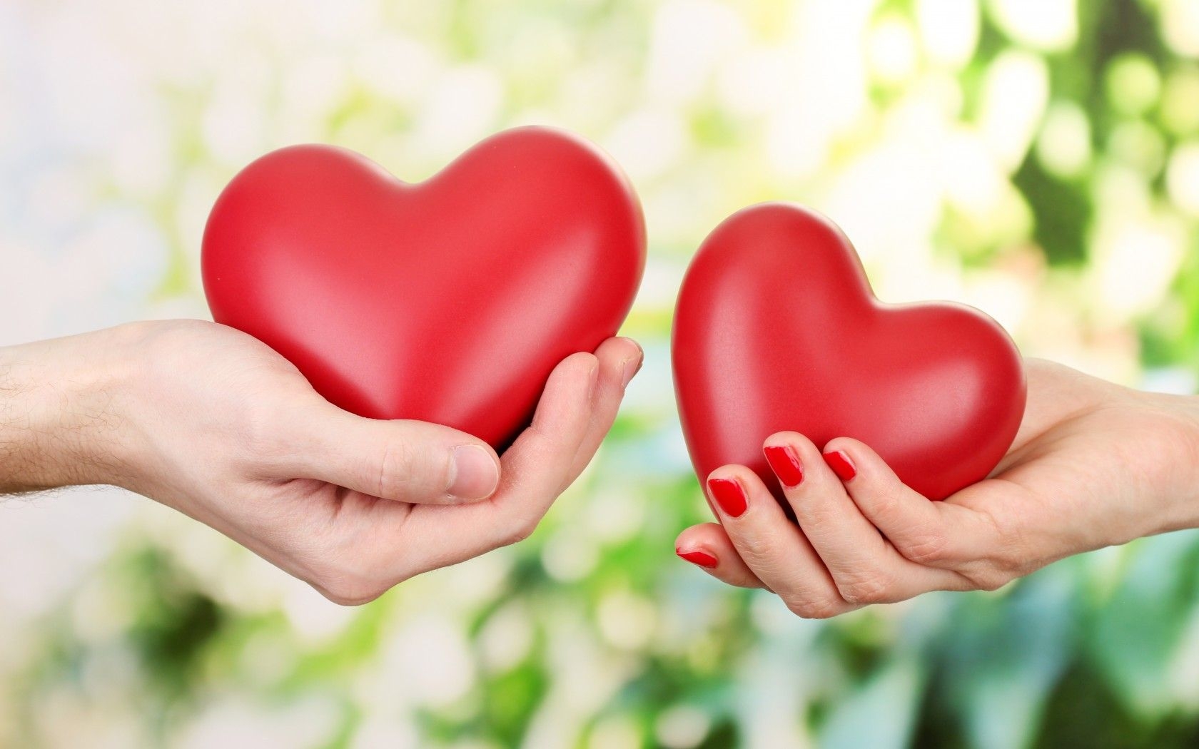 1680x1050 Couple Hand Holding Heart Wallpaper, Desktop