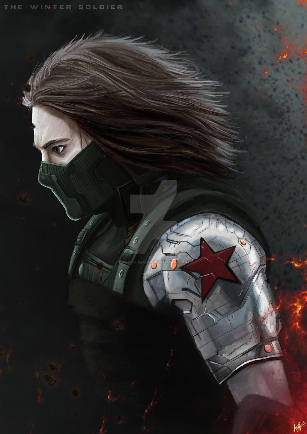 1030x1450 Bucky Barnes wallpaper, Phone