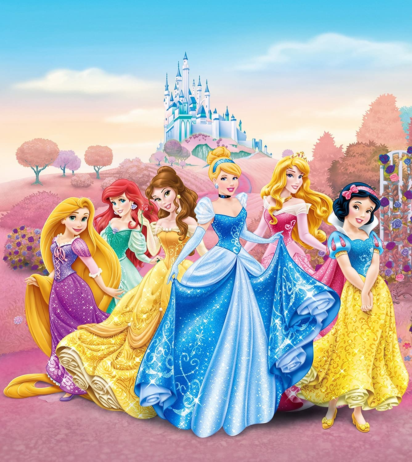 1340x1500 Disney Princess 2 Part Photo Mural Wallpaper For Children's Room, Paper, Multi Colour, 0.1 X 180 X 202 Cm: Amazon.co.uk: Kitchen & Home, Phone