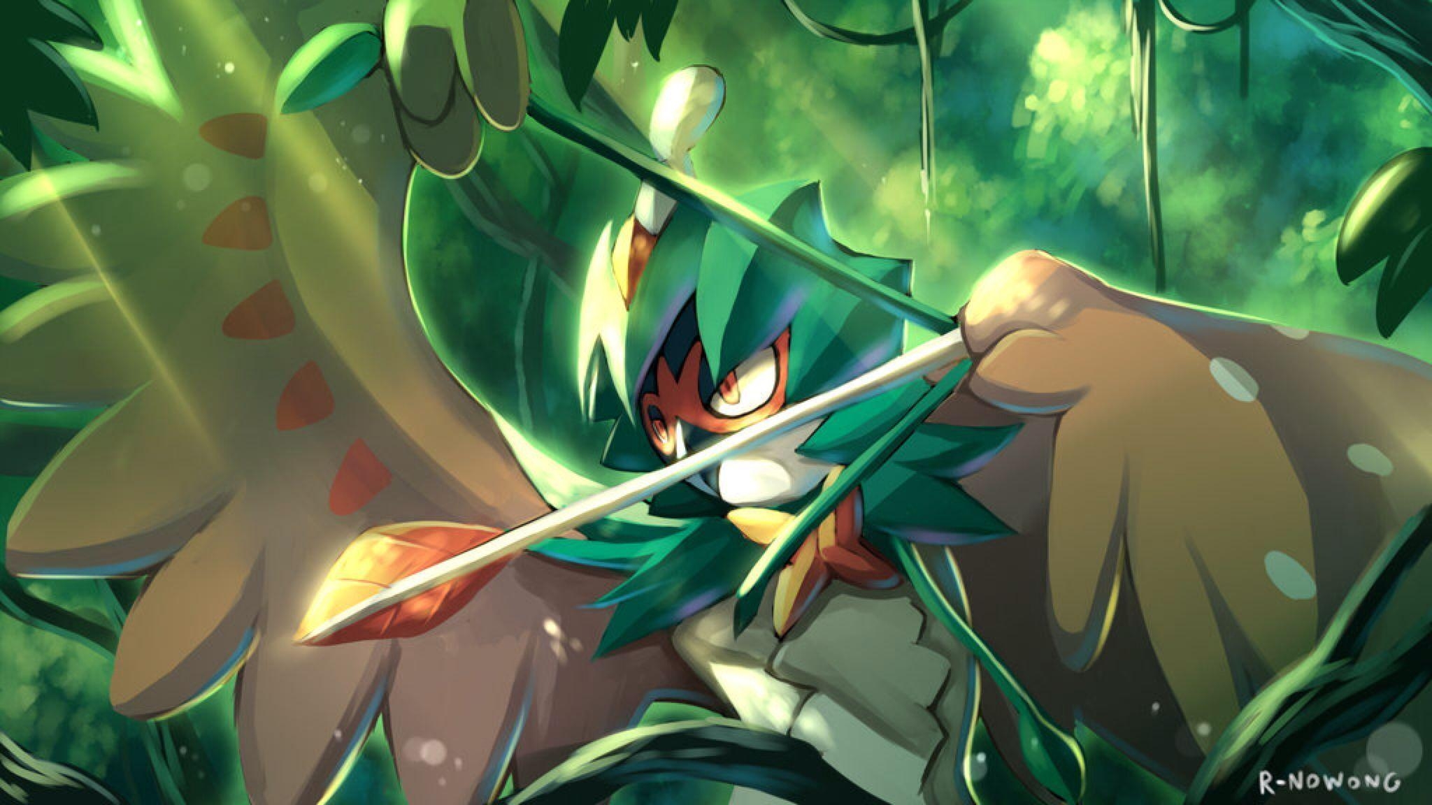 2050x1160 Sniping Decidueye By R Nowong. Rowlet Dartrix, Desktop