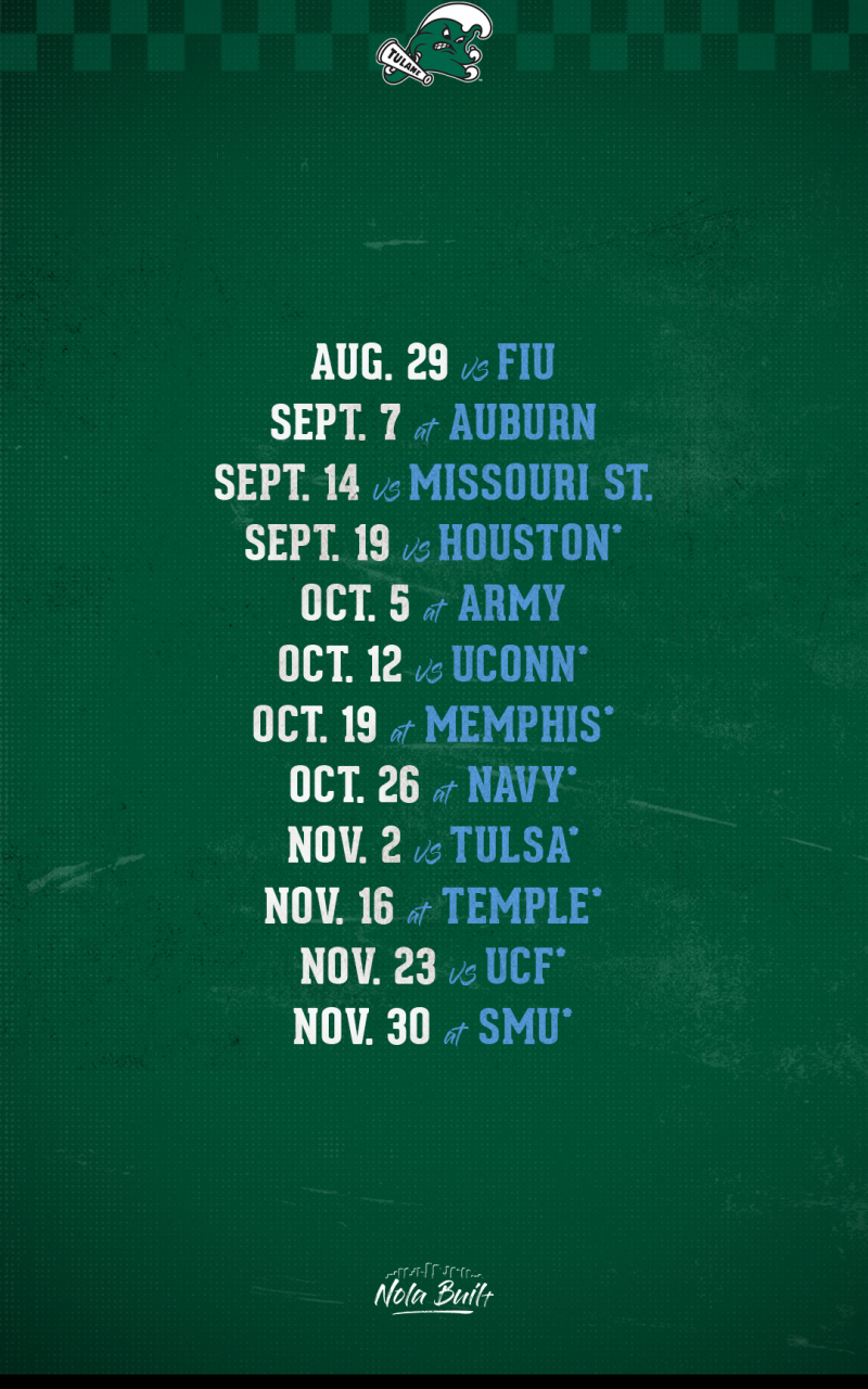 800x1280 Free download Tulane Announces 2019 Football Schedule Tulane University Athletics [1080x1920] for your Desktop, Mobile & Tablet. Explore SMU Wallpaper. SMU Wallpaper, Phone