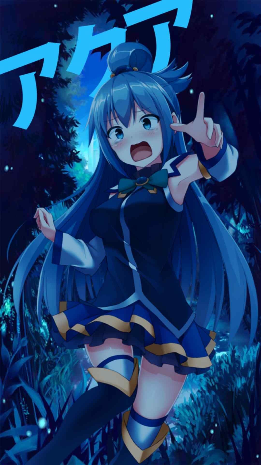 1080x1920 Aqua KonoSuba Wallpaper, Phone