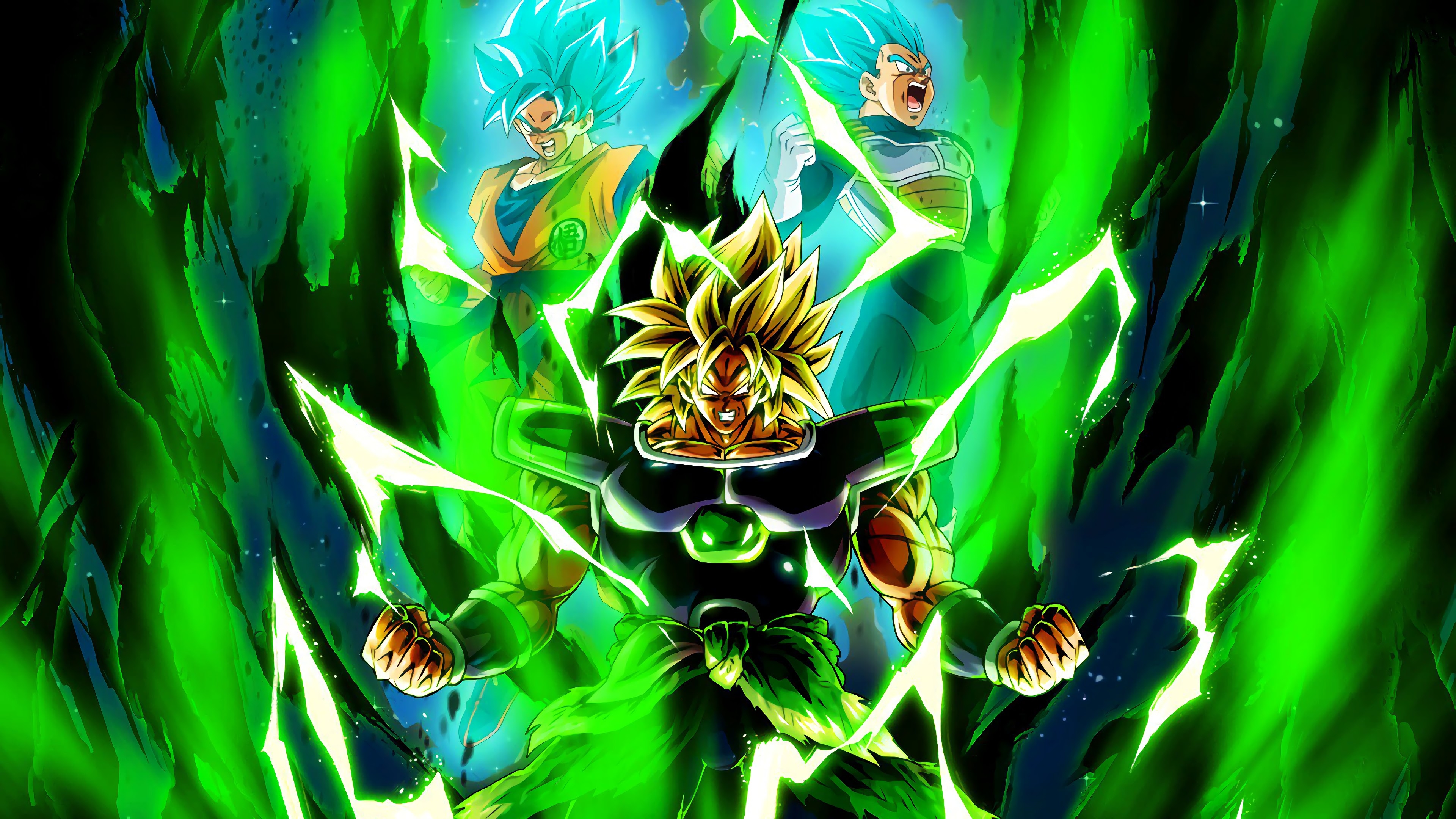 3840x2160 Dragon Ball Super: Broly Goku Vegeta 4K Wallpaper, Desktop