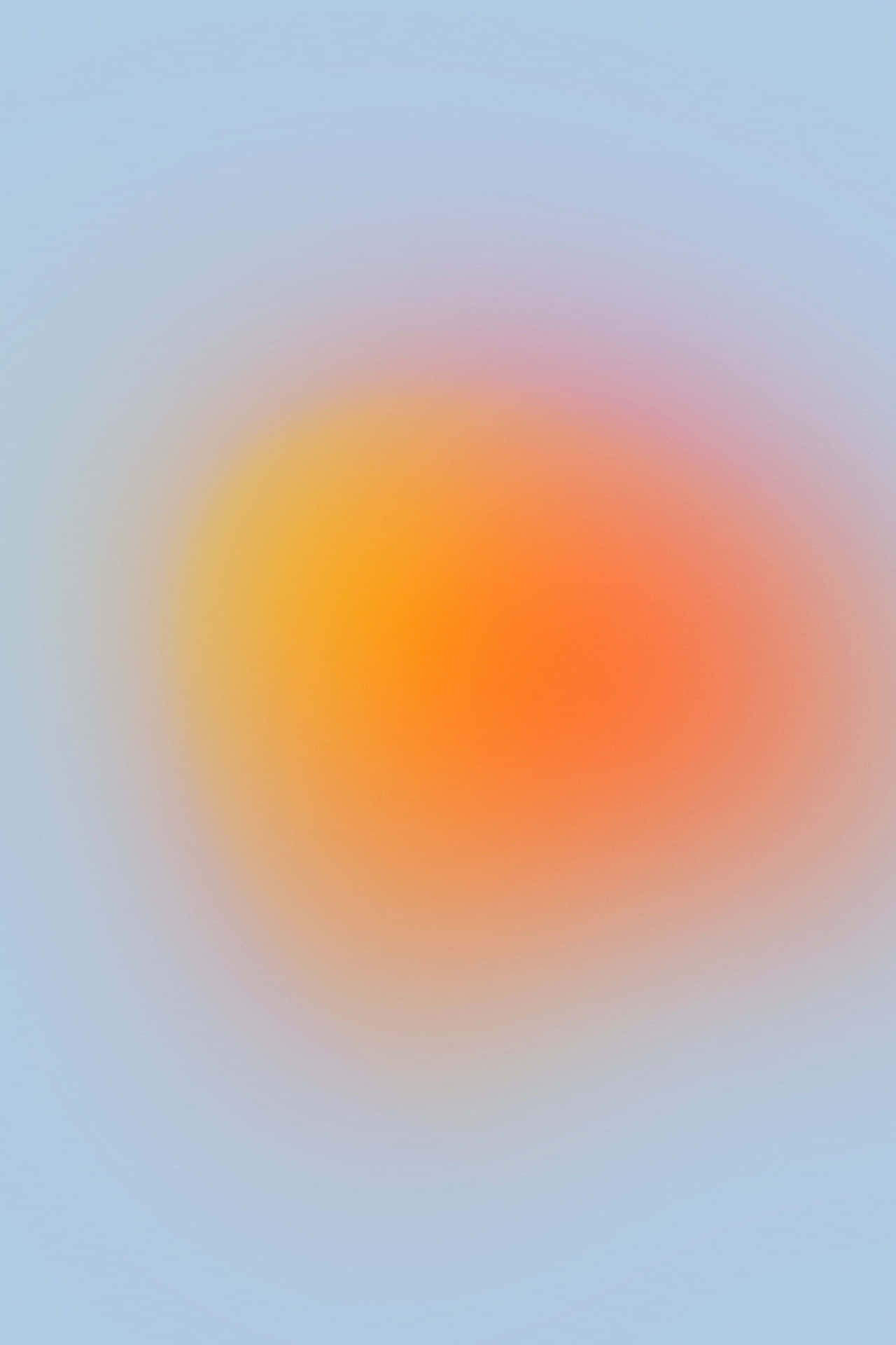 1280x1920 Blurry Orange Aura Color Wallpaper, Phone