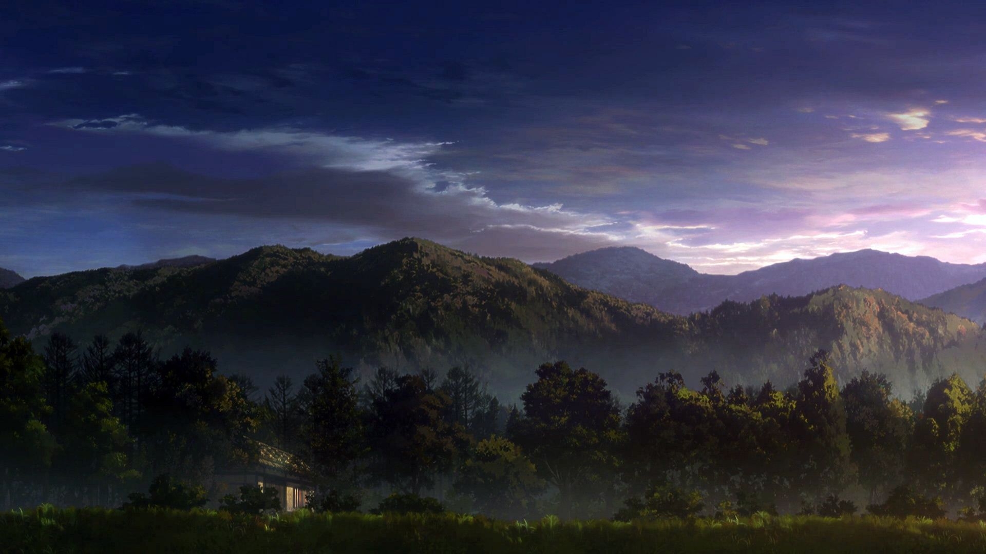 1920x1080 Beautiful Anime Landscape from Demon Slayer. Anime scenery, Scenery background, Scenery, Desktop