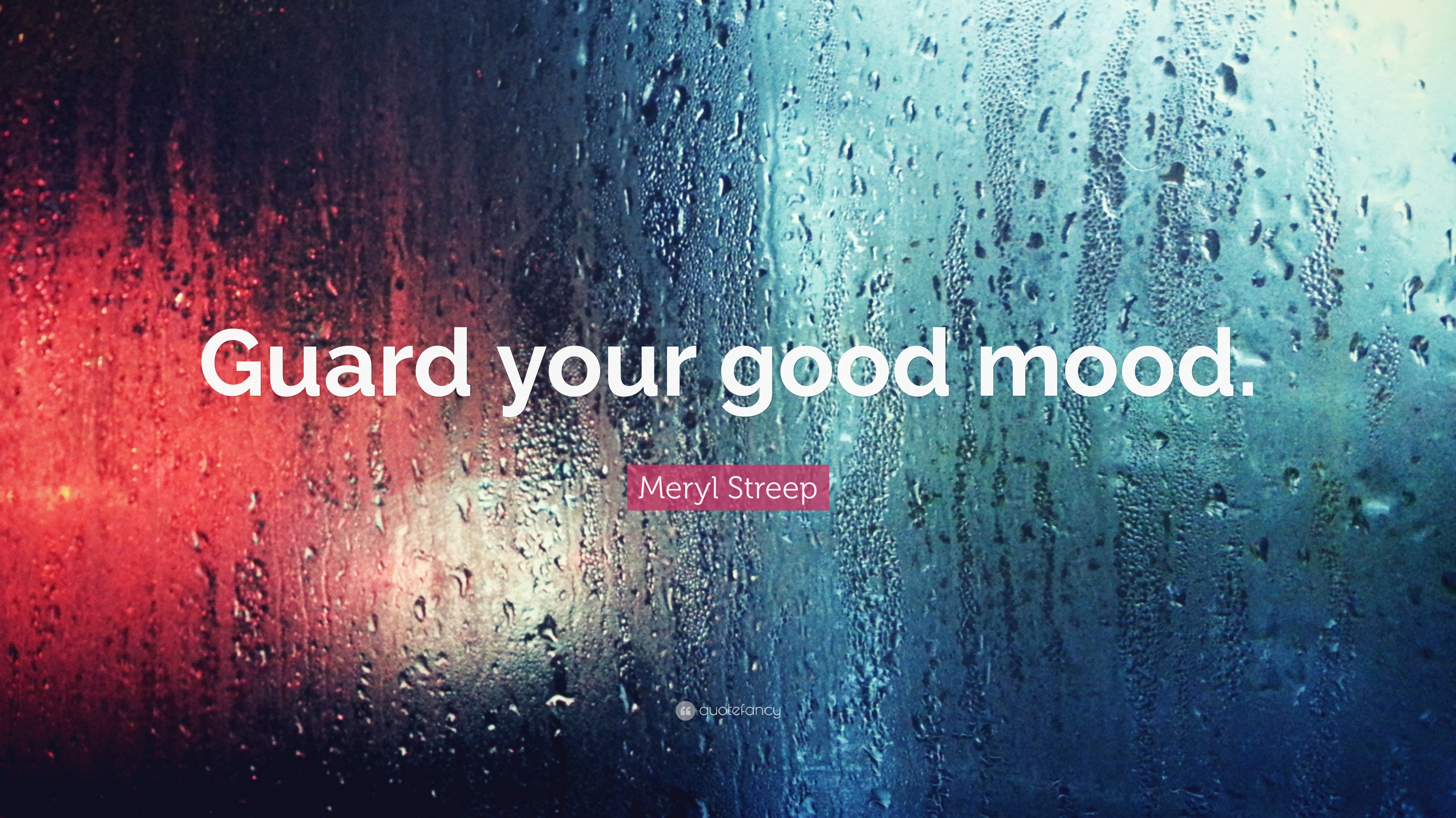 3840x2160 Meryl Streep Quote: “Guard your good mood.”, Desktop