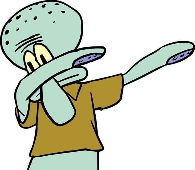 640x560 Squidward dabbing wallpaper, Desktop