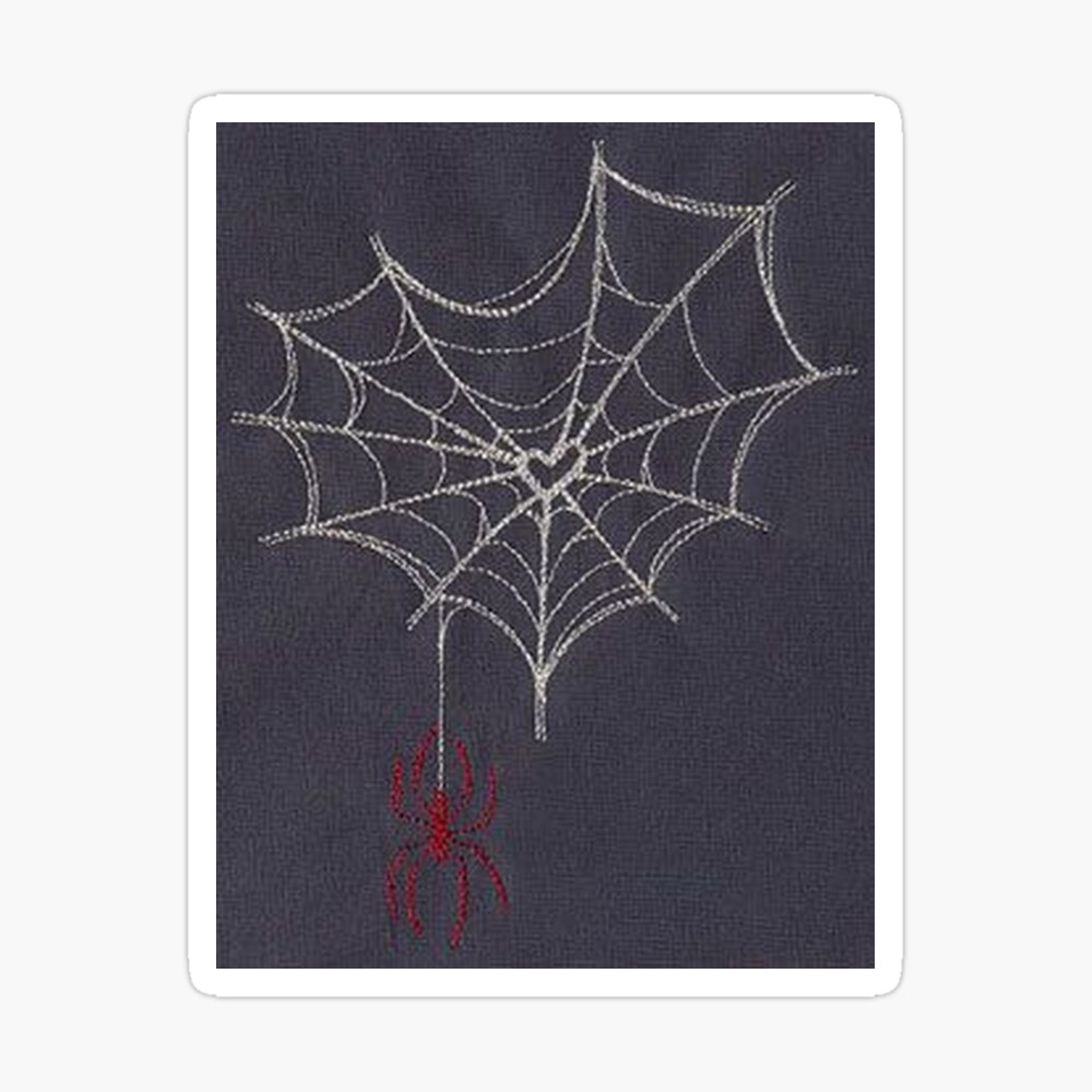 1000x1000 y2k spider heart Poster, Phone