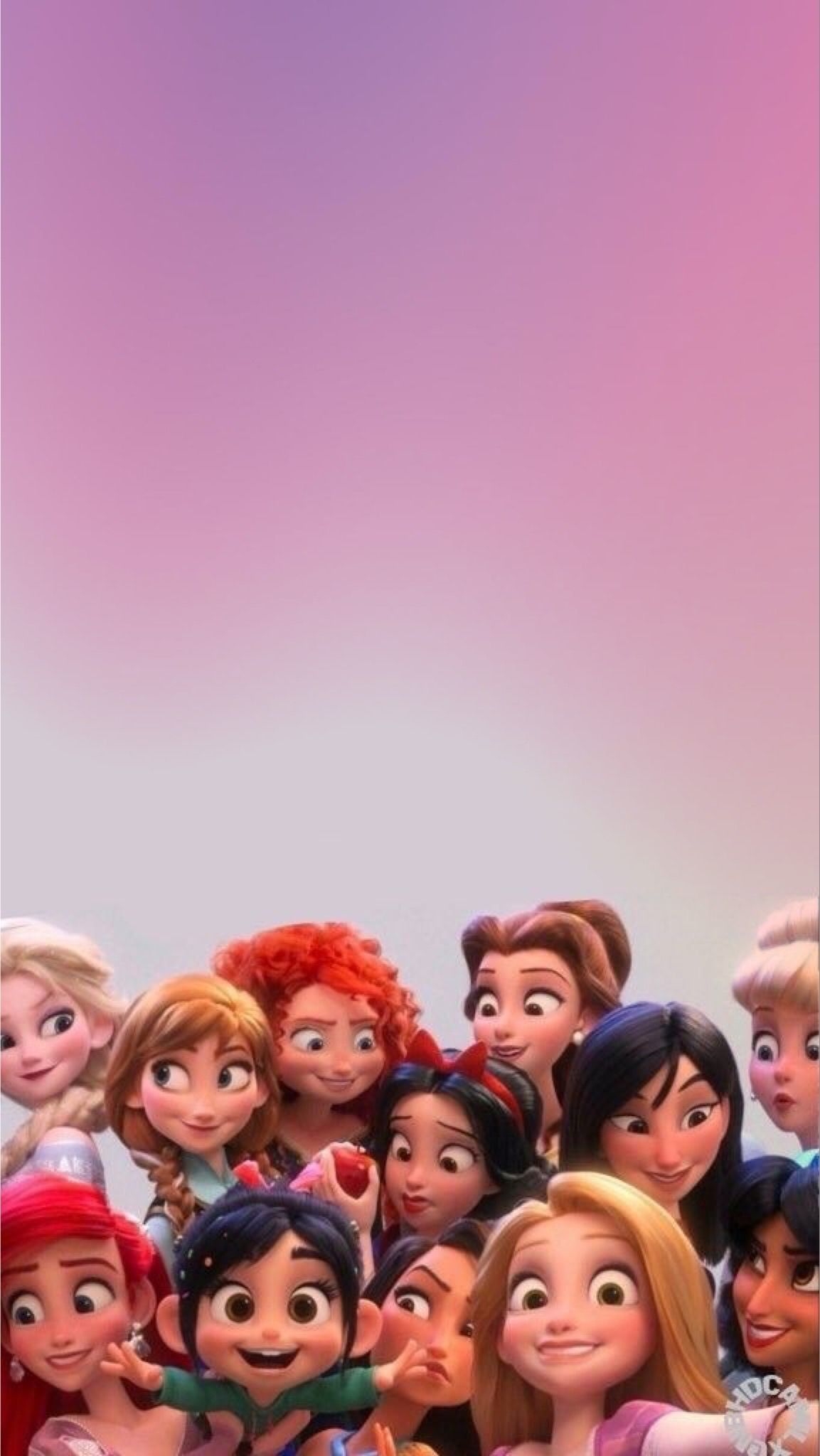 1160x2050 Disney Princesses Wallpaper, Phone