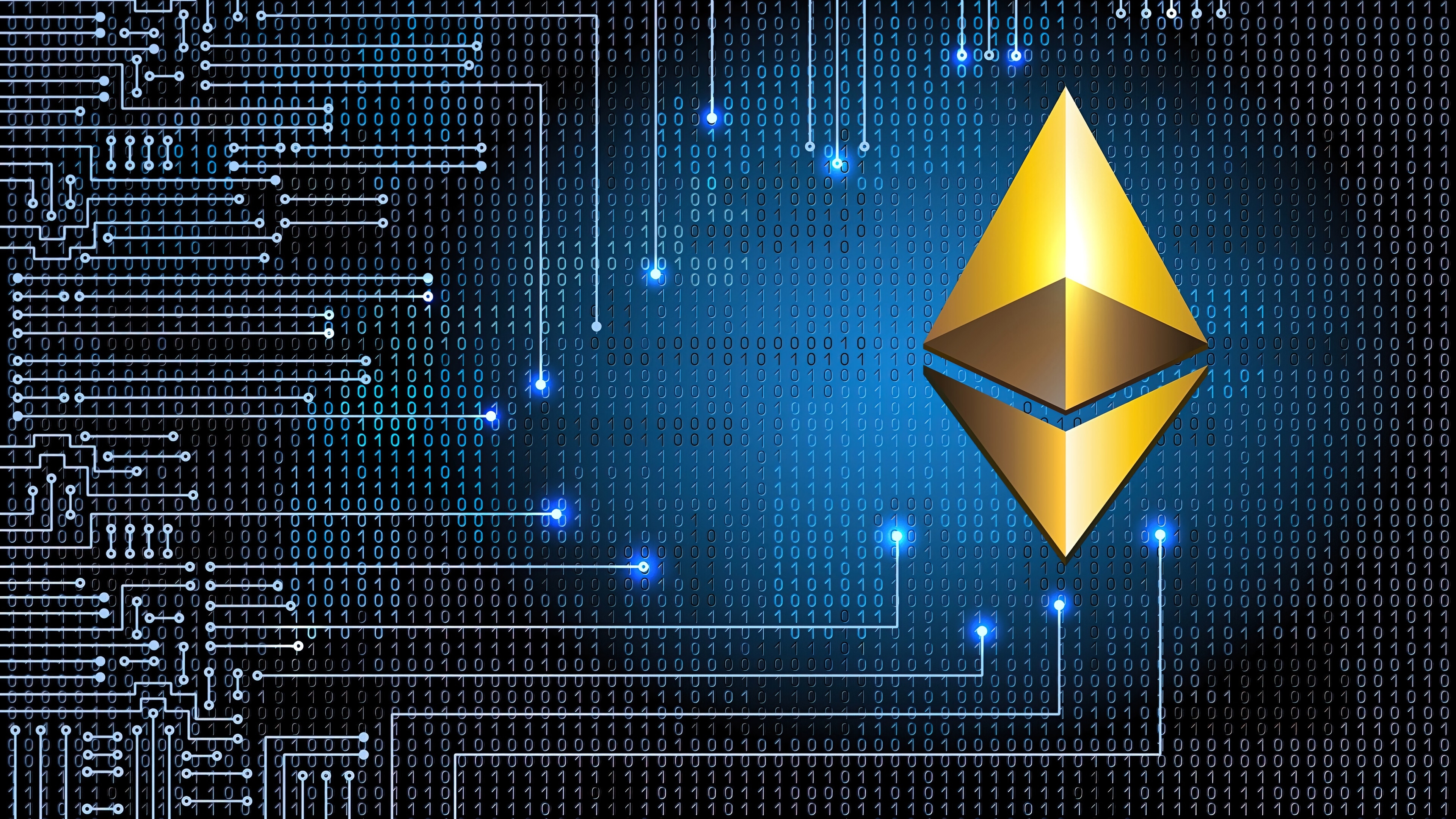 3840x2160 wallpaper, ethereum, cryptocurrency, binary code, 4k, HD Gallery HD Wallpaper, Desktop