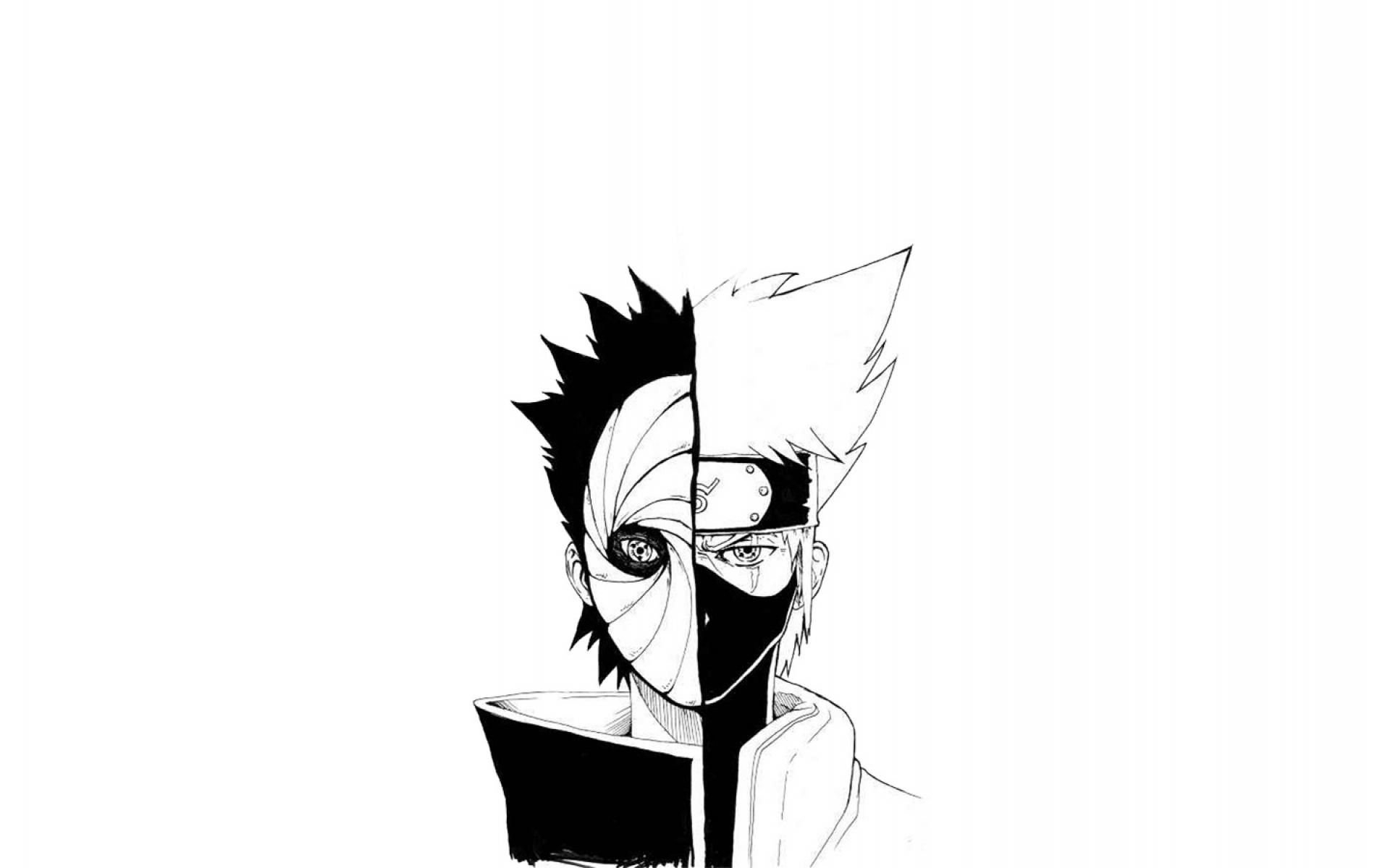 1920x1200 Kakashi Black and White Wallpaper Free Kakashi Black and White Background, Desktop