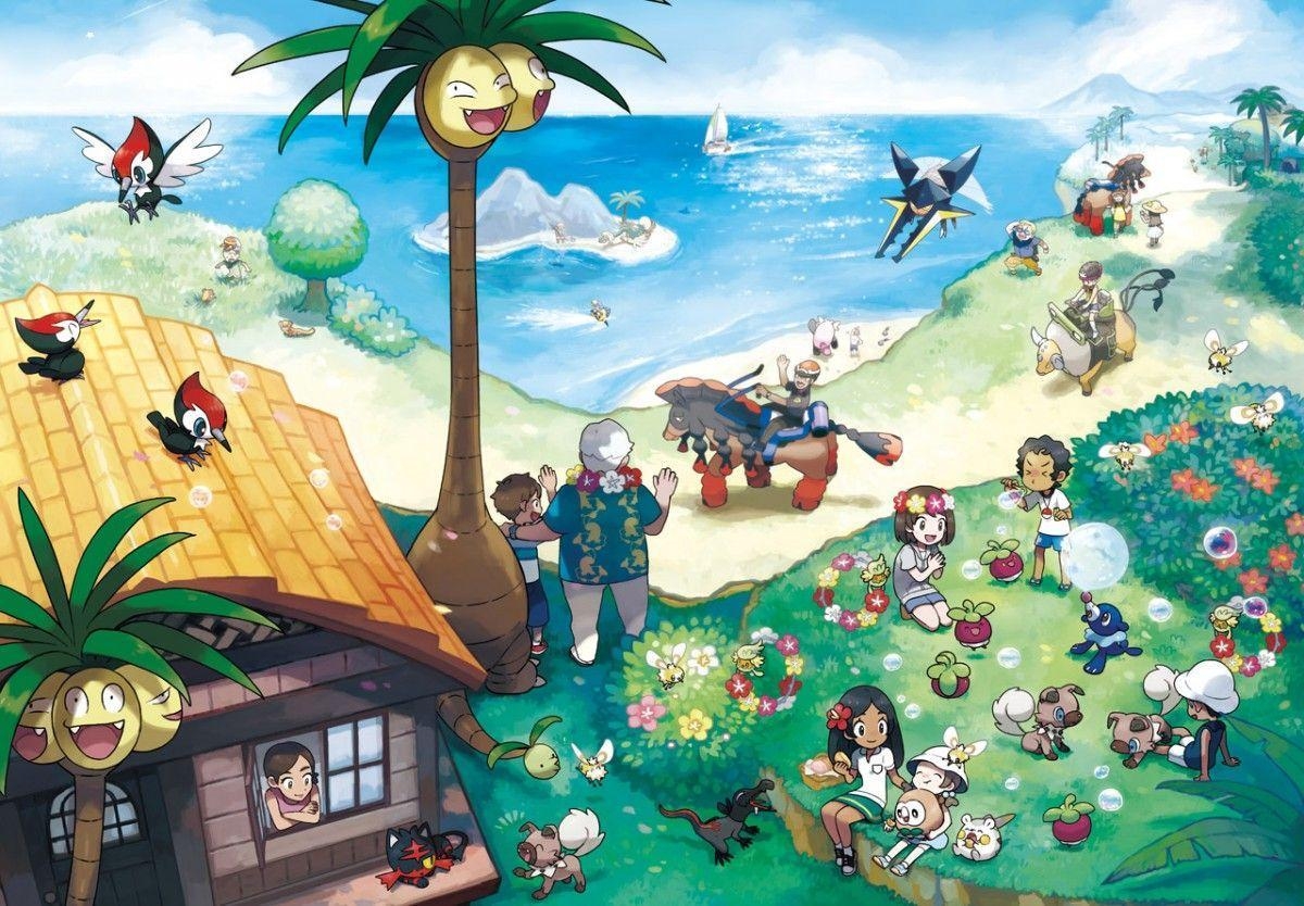 1200x840 Pokemon Sun and Moon's new Alola artwork is wallpaper worthy, Desktop