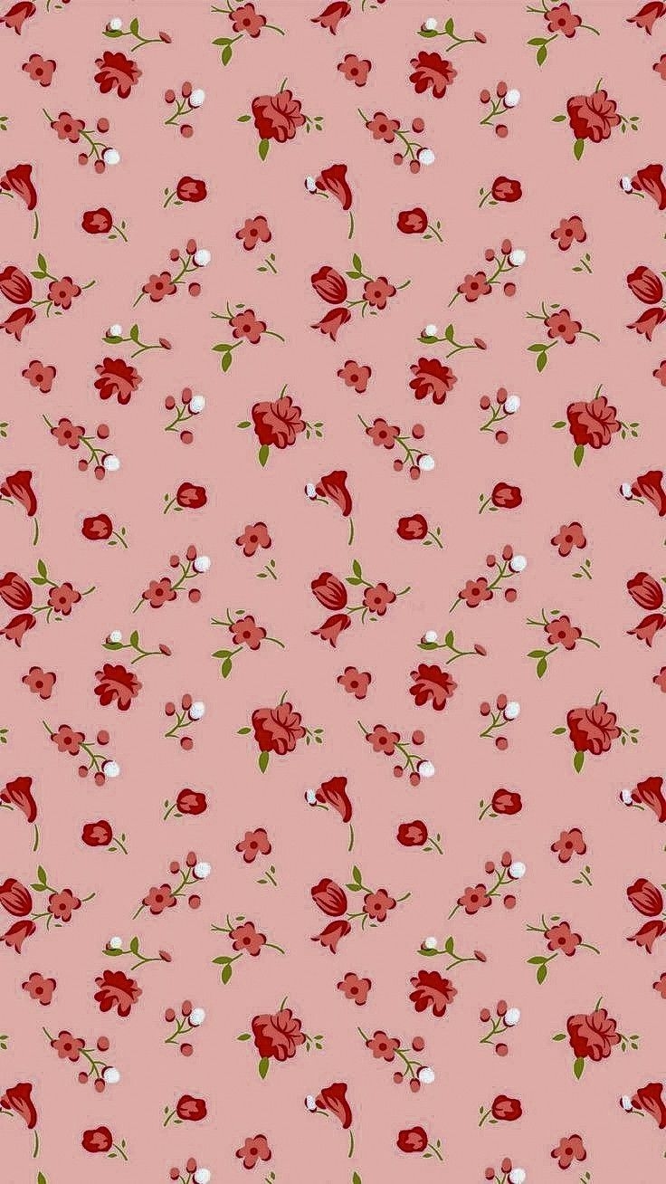 740x1310 RED AESTHETIC WALLPAPER. Red flower wallpaper, Vintage flowers wallpaper, Red colour wallpaper, Phone