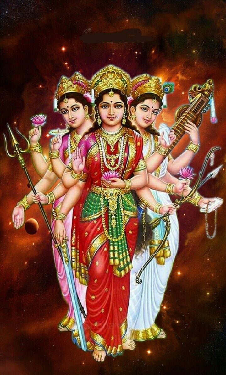 720x1200 TriDevi. Indian goddess kali, Kali goddess, Durga goddess, Phone