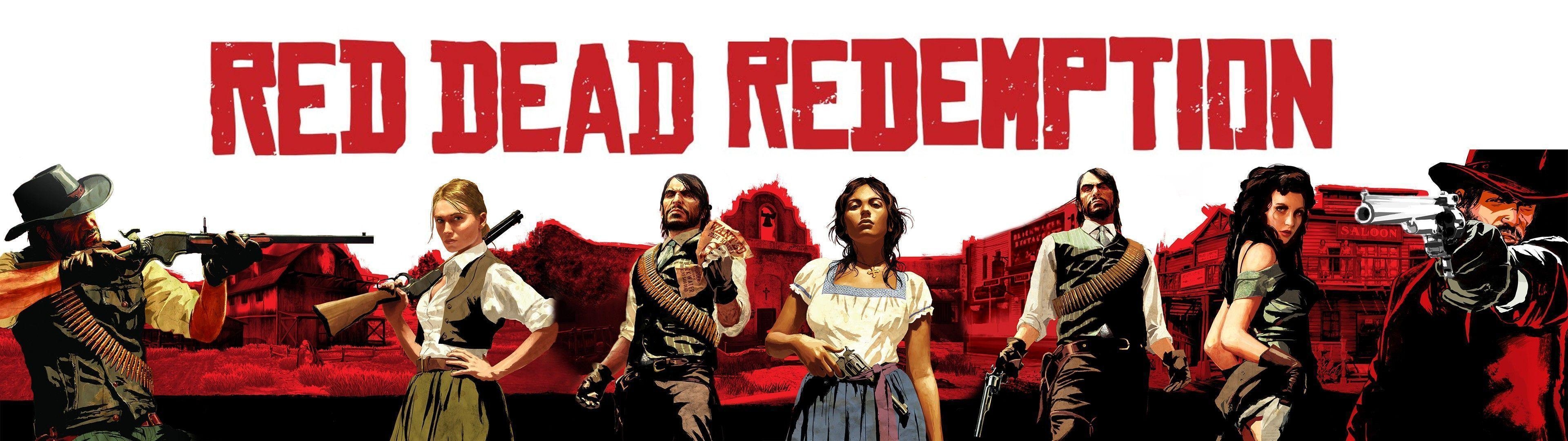 3840x1080 Red Dead Redemption Wallpaper for Facebook cover Wallpaper HD, Dual Screen