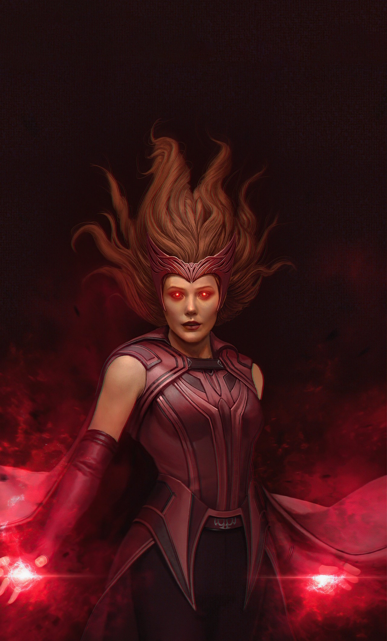 1280x2120 Download wallpaper  scarlet witch, fan art, iphone 6 plus,  HD background, 27884, Phone