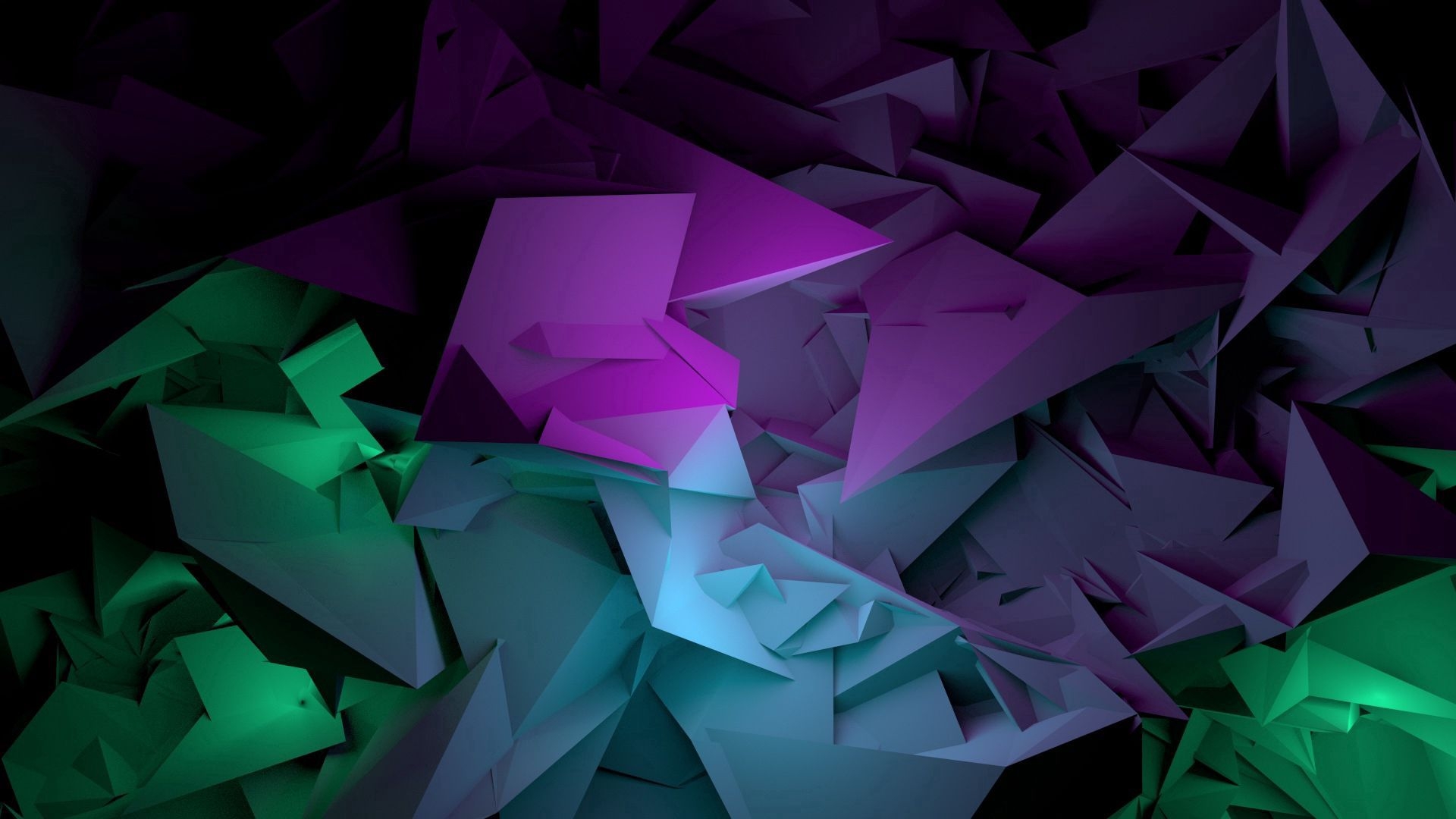 1920x1080 Download wallpaper  abstract, shapes, purple, green HD background, Desktop