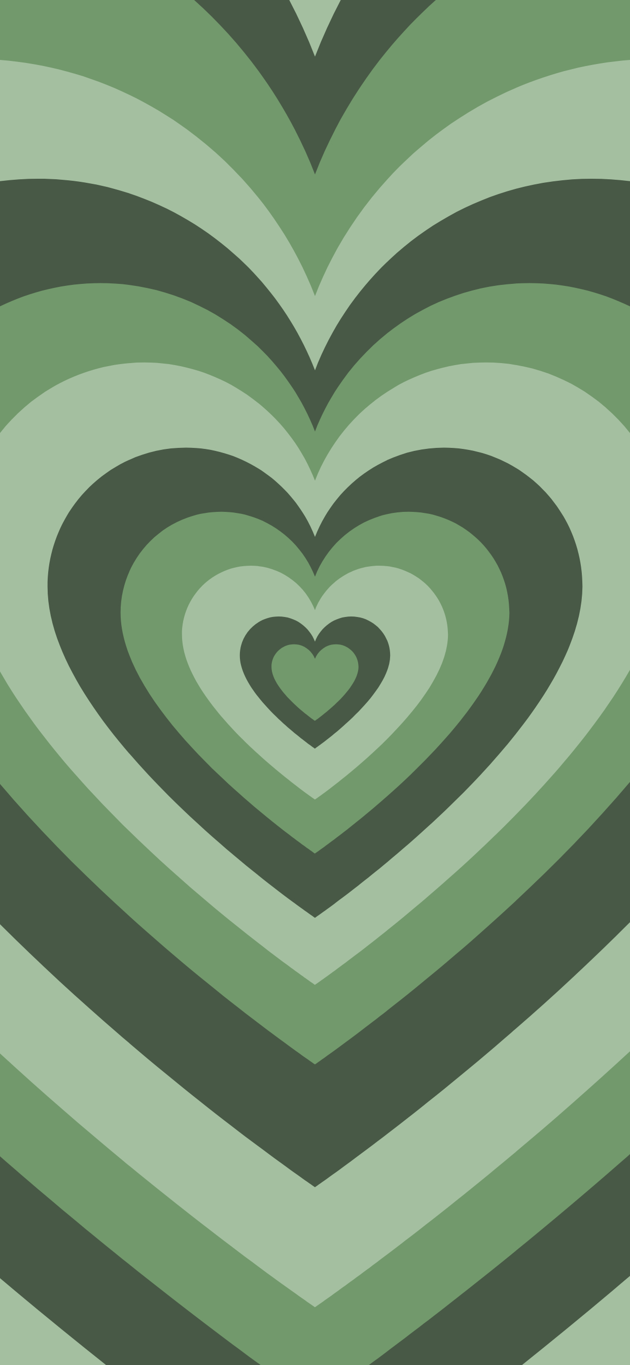 1250x2690 Green Heart Wallpaper Free Green Heart Background, Phone