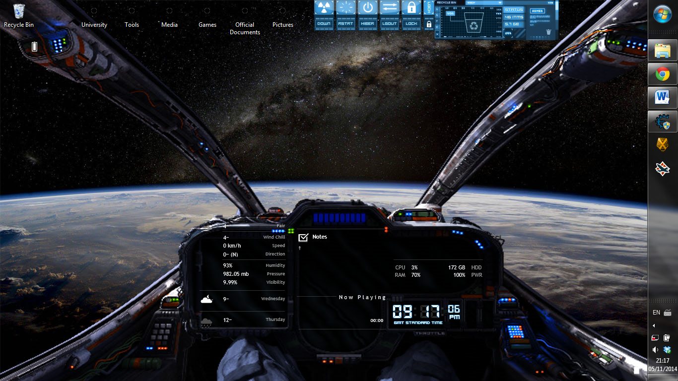 1370x770 My spacecraft cockpit. Any tips?, Desktop