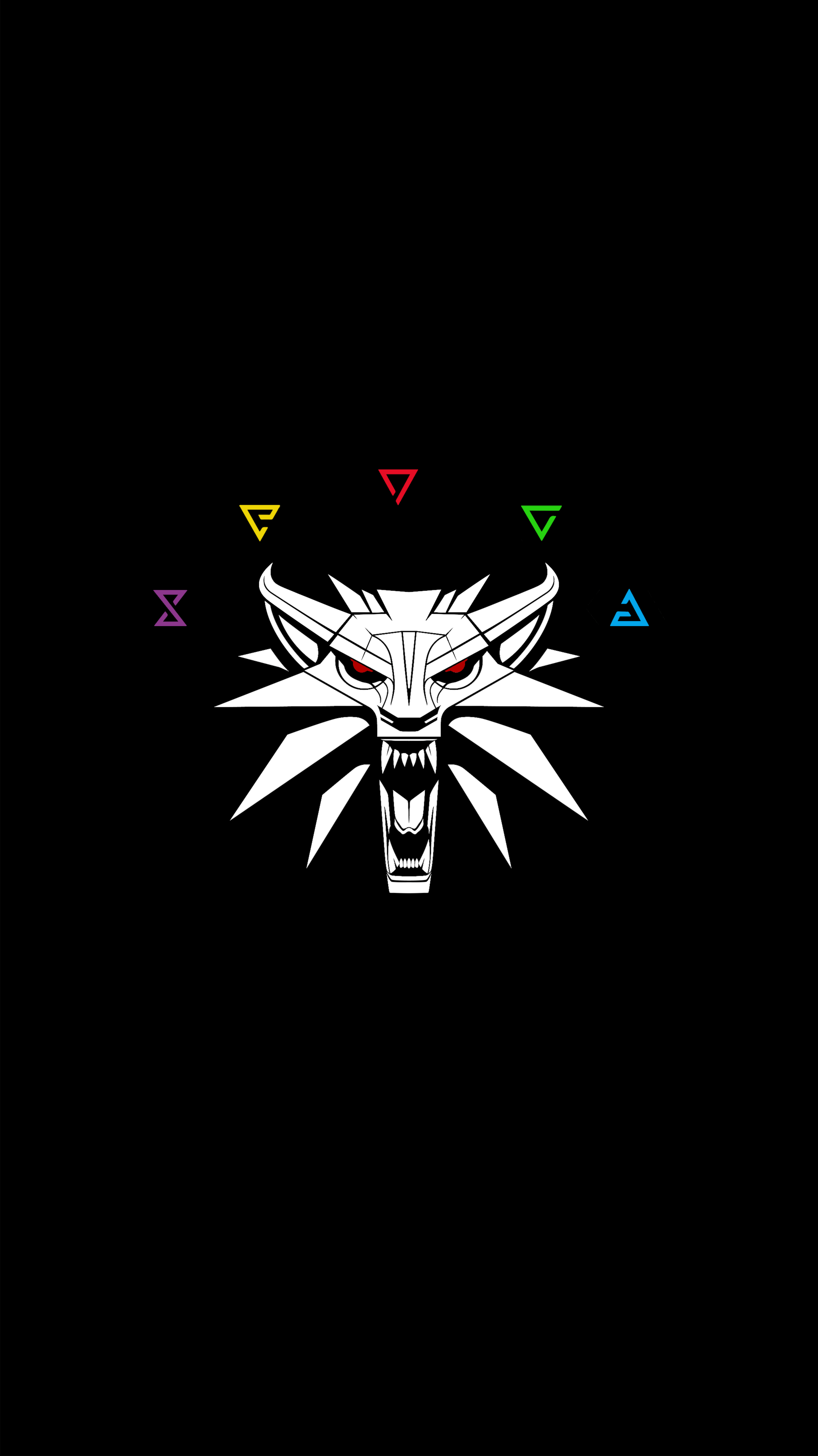 3600x6410 Wolf Medallion Phone Wallpaper, Phone