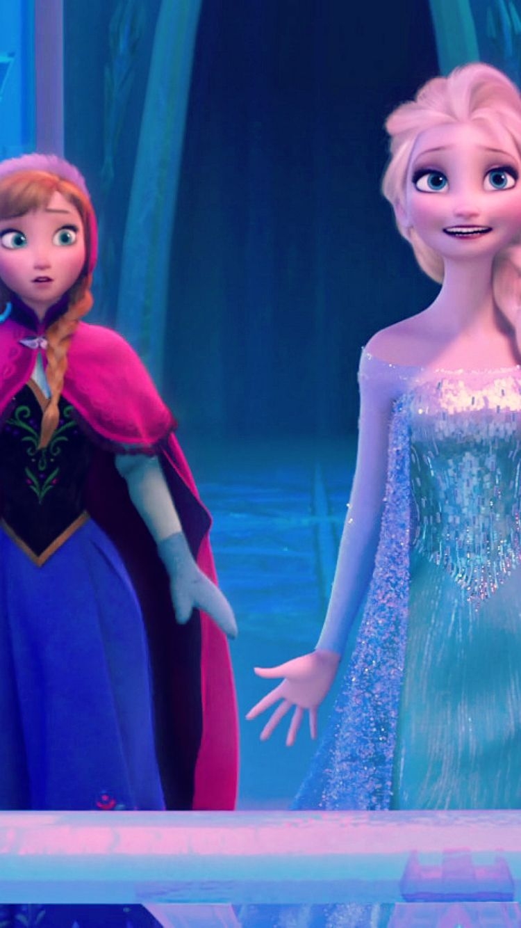 750x1340 Frozen Elsa and Anna phone wallpaper the Snow Queen Photo, Phone