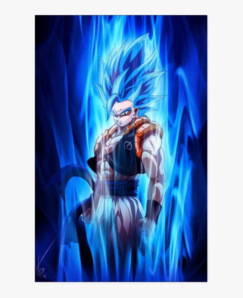 820x1010 Gogeta Blue Poster Saiyan Blue Gogeta Wallpaper HD PNG, Phone