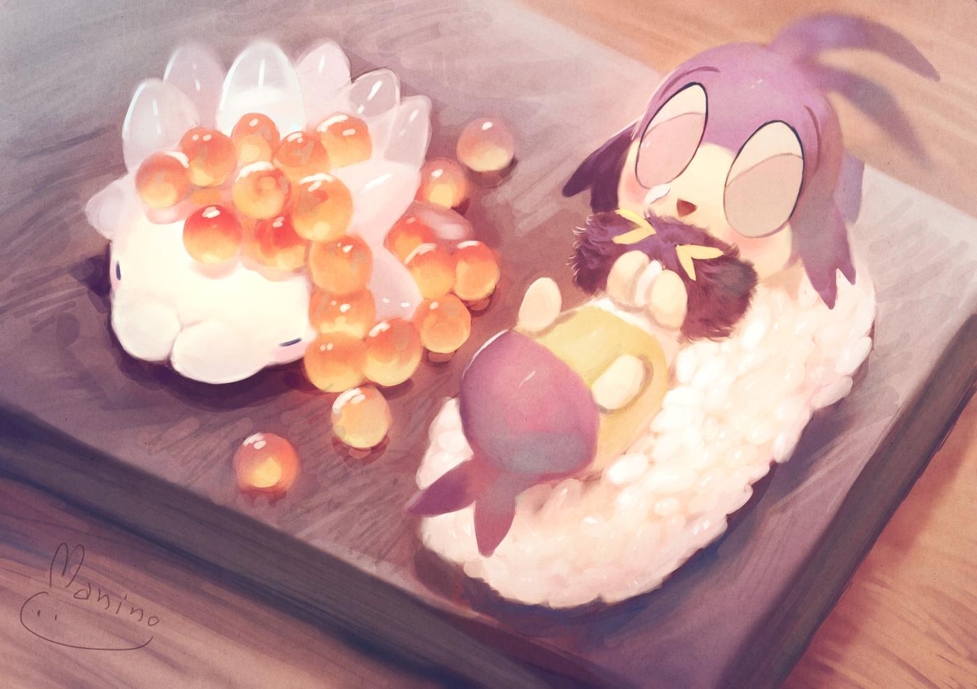 1400x990 blipbug food manino (mofuritaionaka) nobody pokemon signed, Desktop