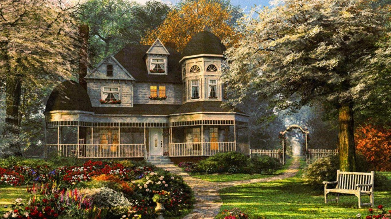 1370x770 Country Home Wallpaper, Desktop