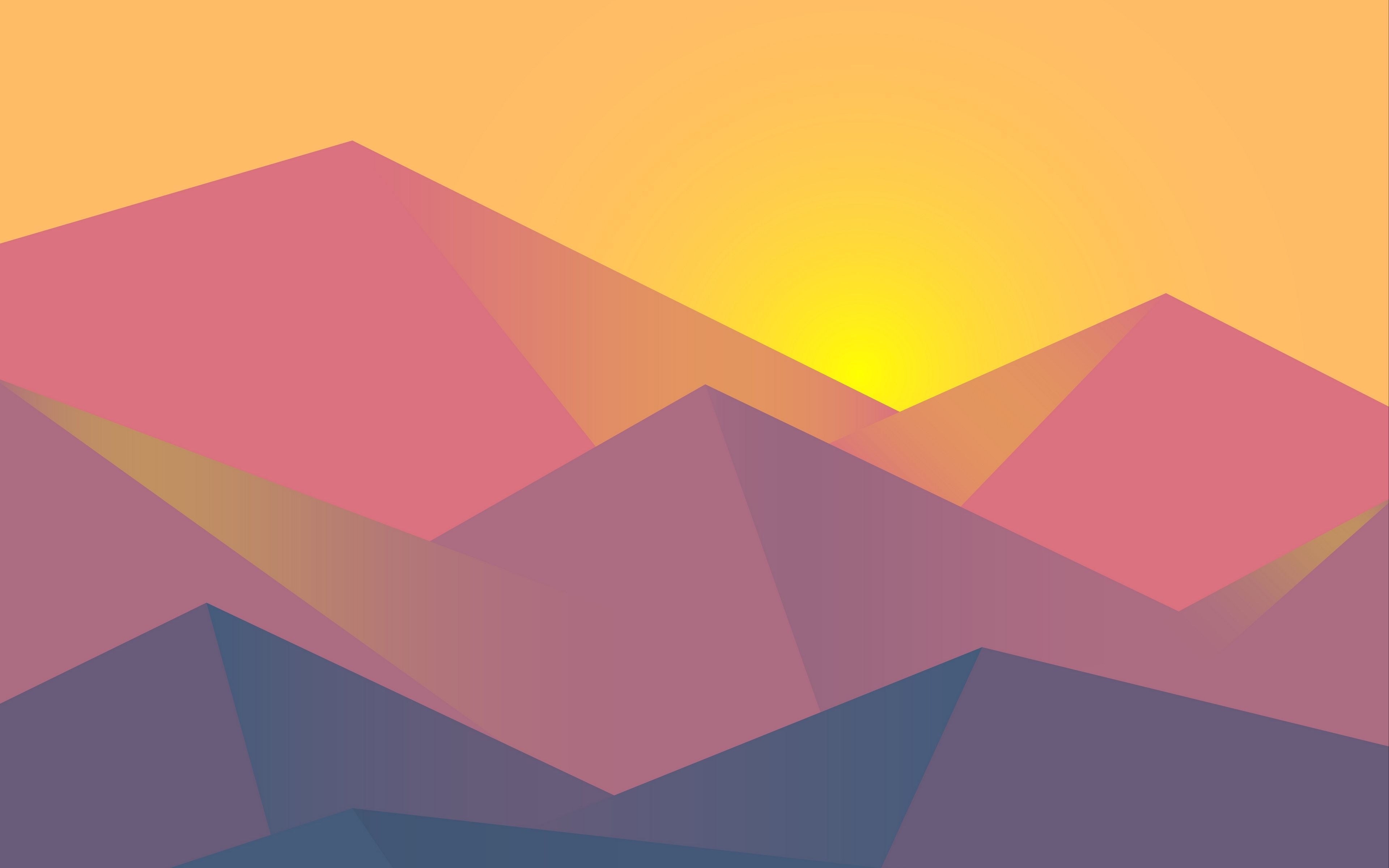 3840x2400 Geometric Landscape 4K Wallpaper Free Geometric Landscape, Desktop