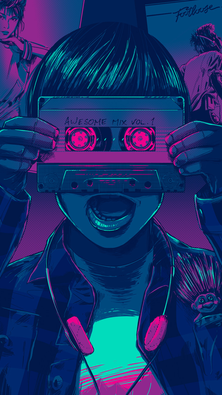750x1340 Synthwave Wallpaper 4k, Phone