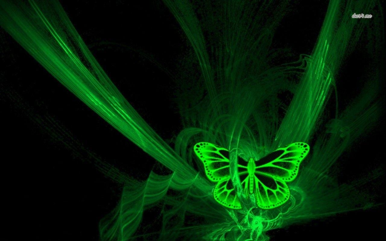 1280x800 Fluorescent green butterfly wallpaper wallpaper, Desktop