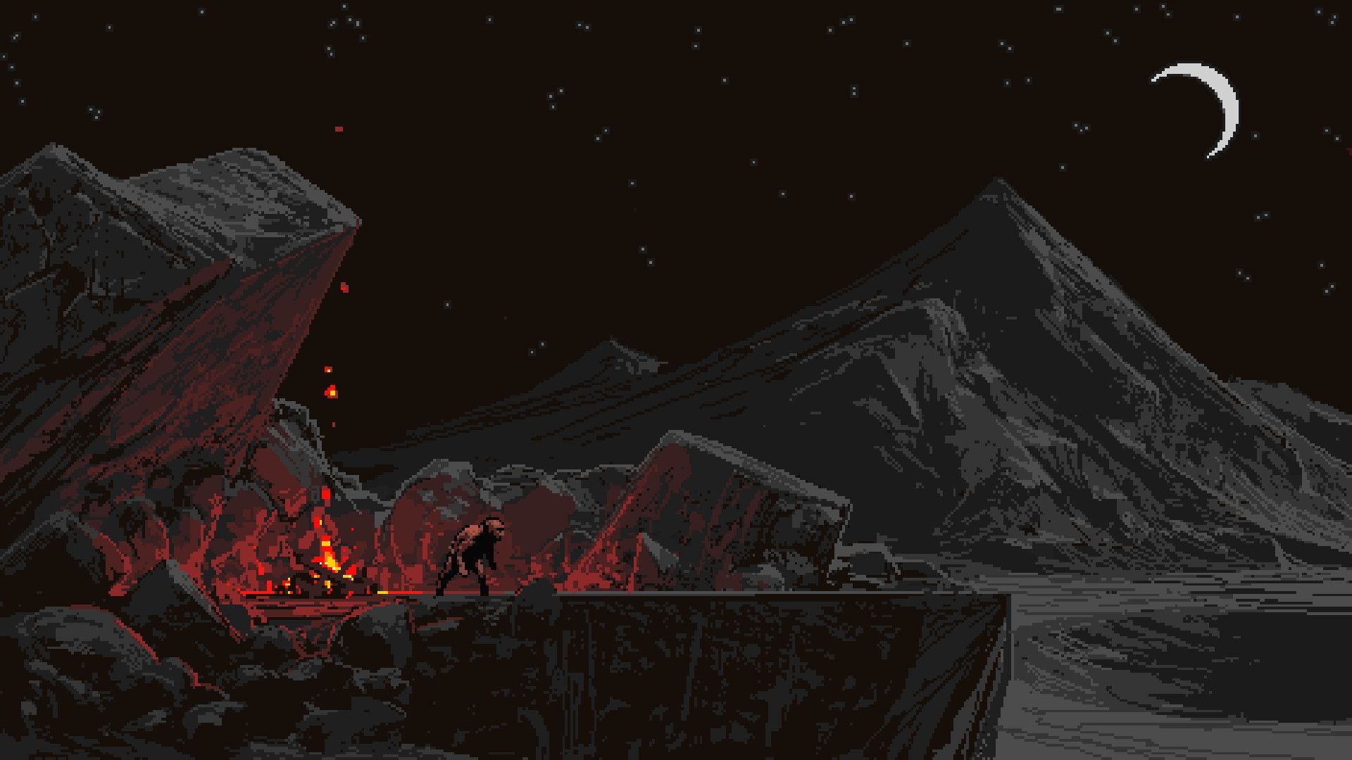 1920x1080 Beautiful Pixel Art Wallpaper, Desktop