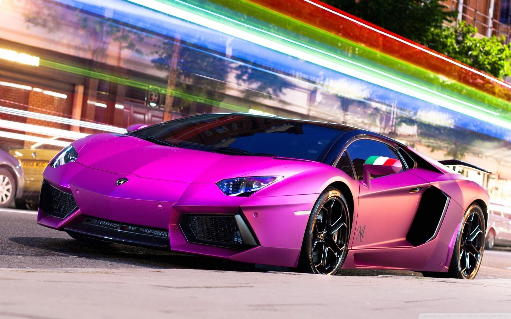 1680x1050 Wallpaper Lamborghini Aventador Pink x 1050, Desktop