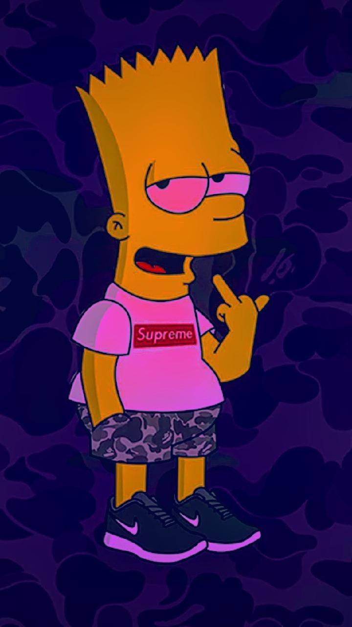 720x1280 Bart simpson supreme Wallpaper, Phone