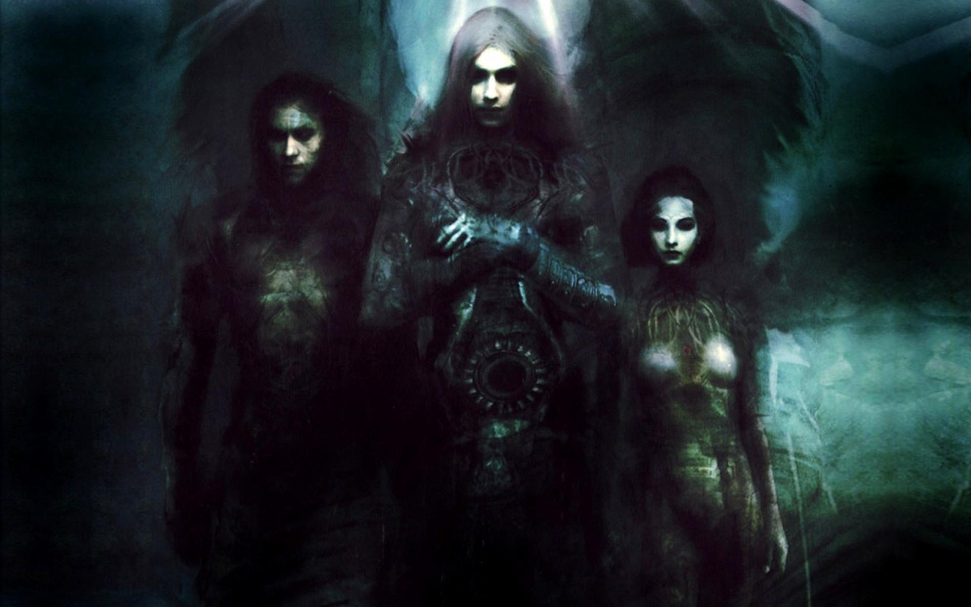 1920x1200 Dark horror fantasy art gothic vampires angels women men babes evil spooky halloween wallpaperx1200, Desktop