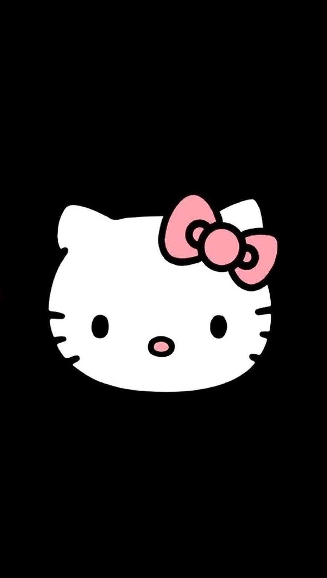 1080x1910 Black Hello Kitty Wallpaper, Phone