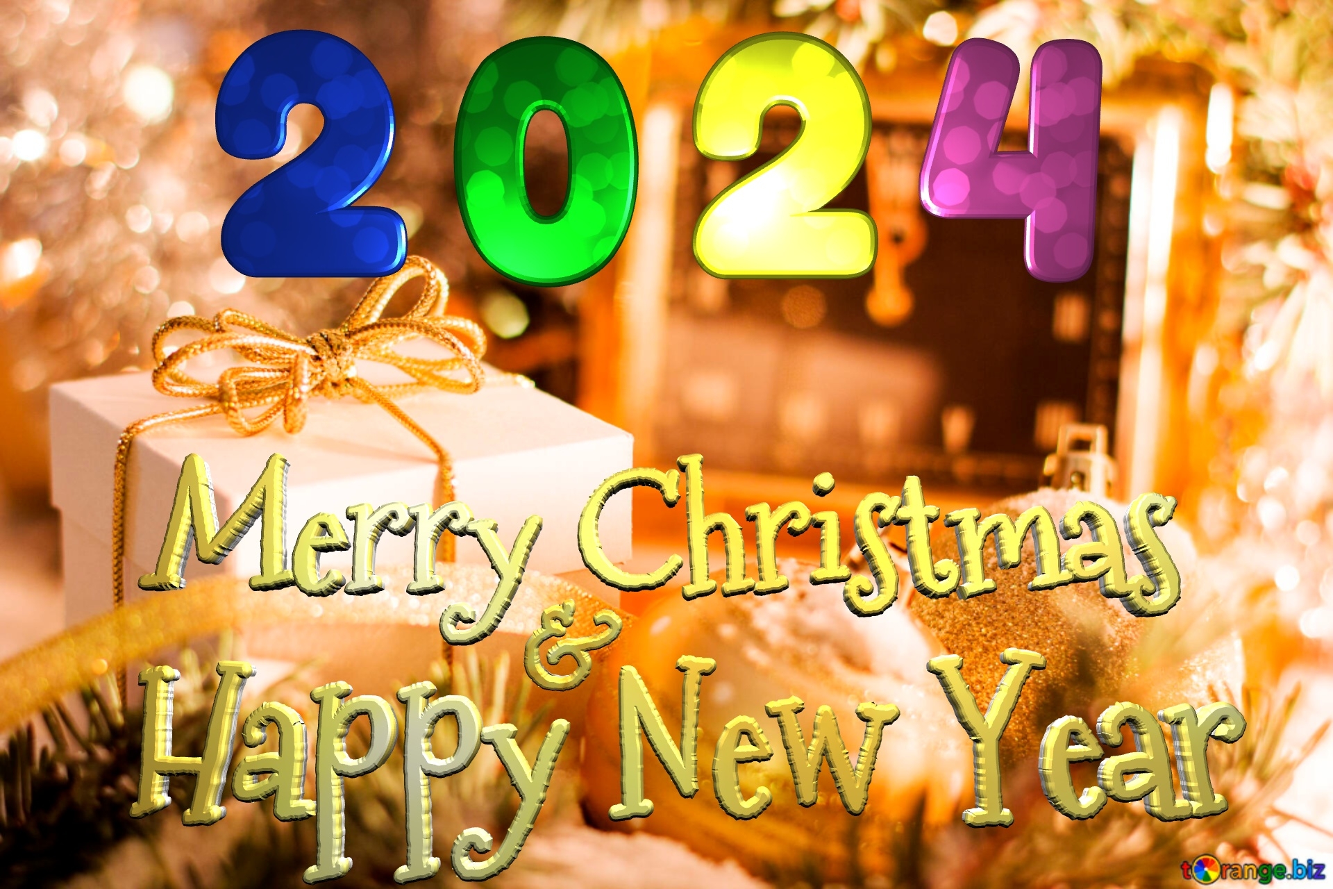 1920x1280 Merry Christmas 2024 Happy New Year Free Image, Desktop