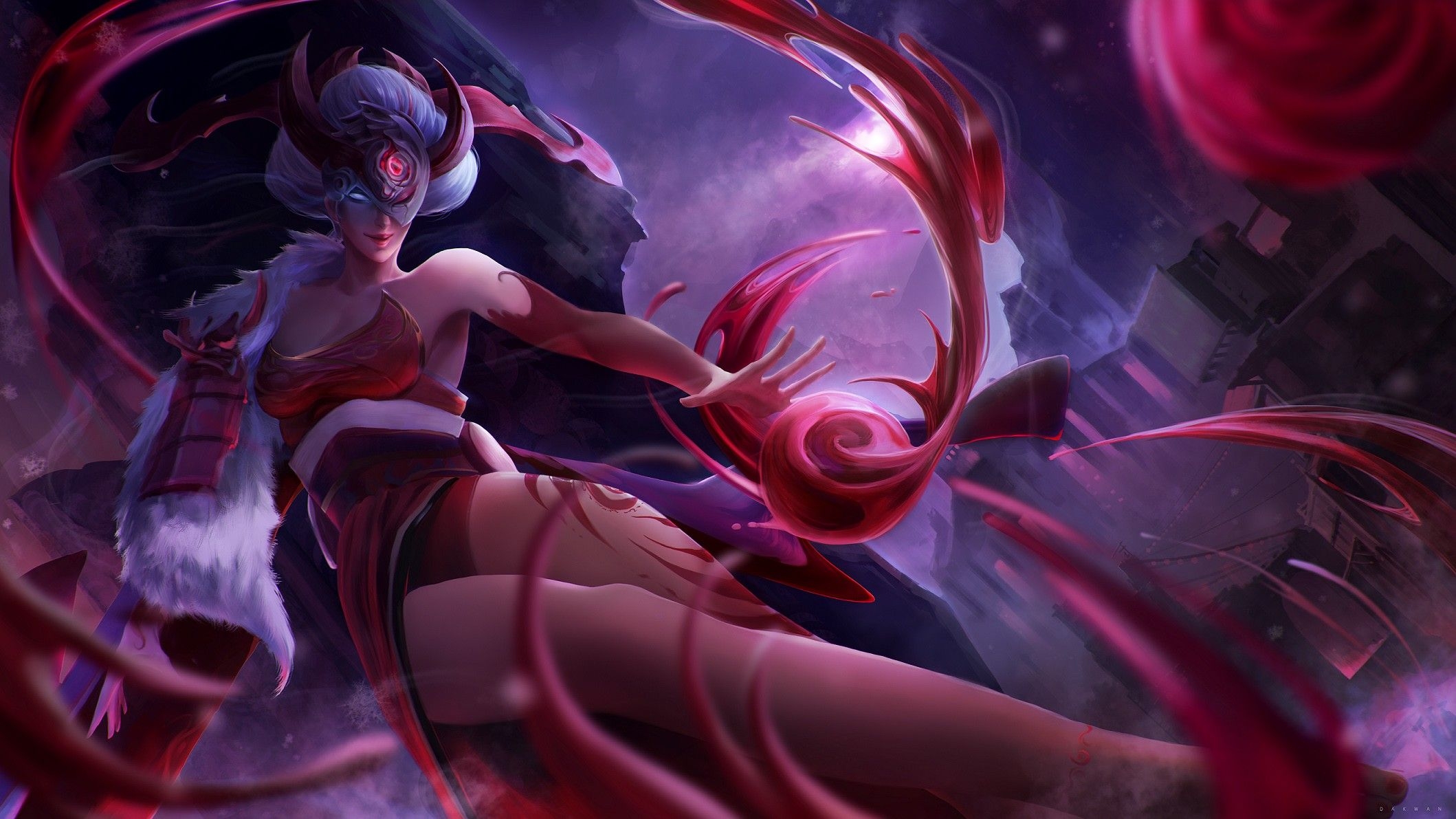 2120x1200 Blood Moon Syndra. Wallpaper & Fan Arts. League Of Legends, Desktop