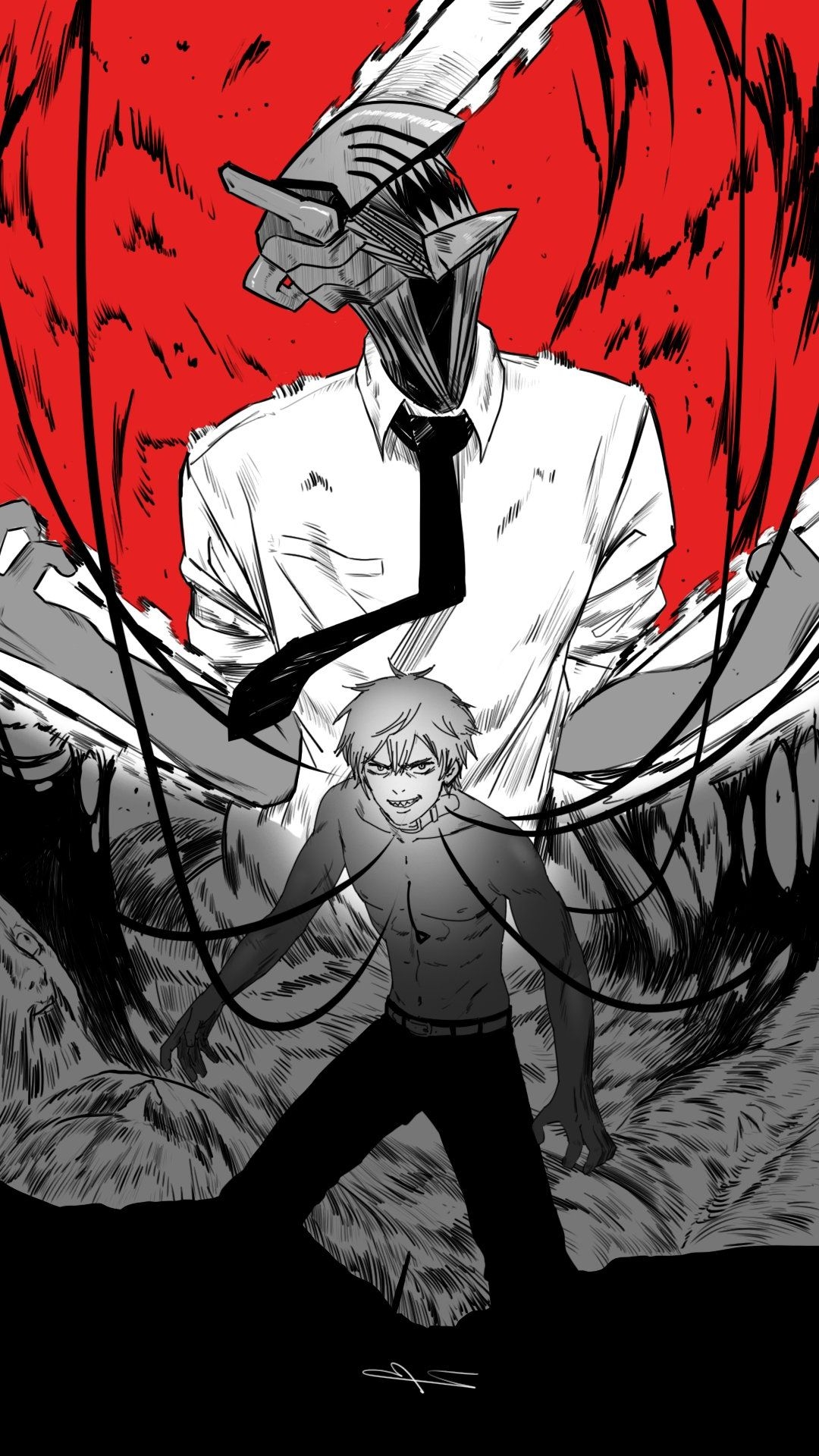 1080x1920 Chainsaw Man Wallpaper, Phone