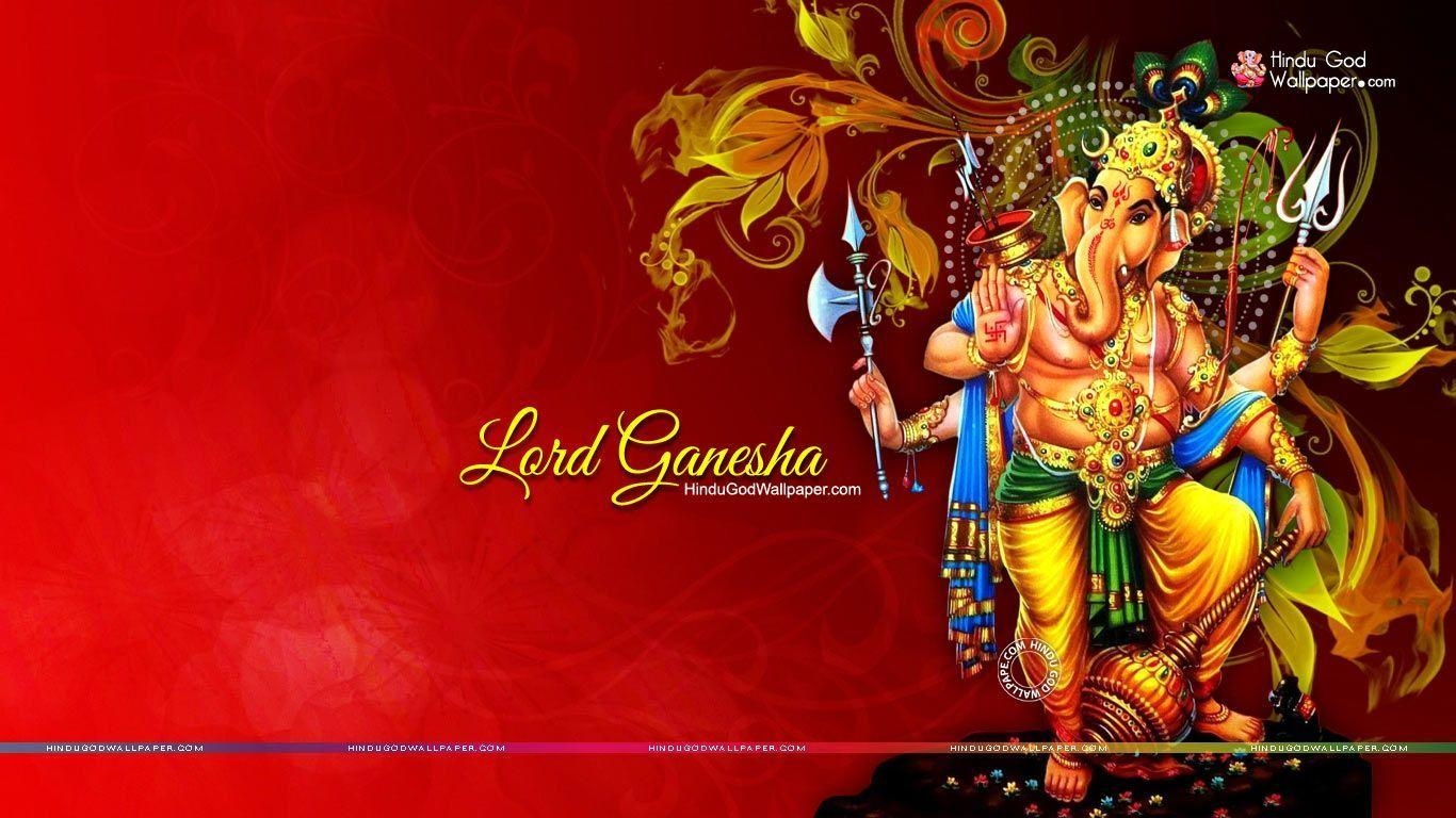 1370x770 Lord Ganesha 3D Wallpaper full size free download, Desktop