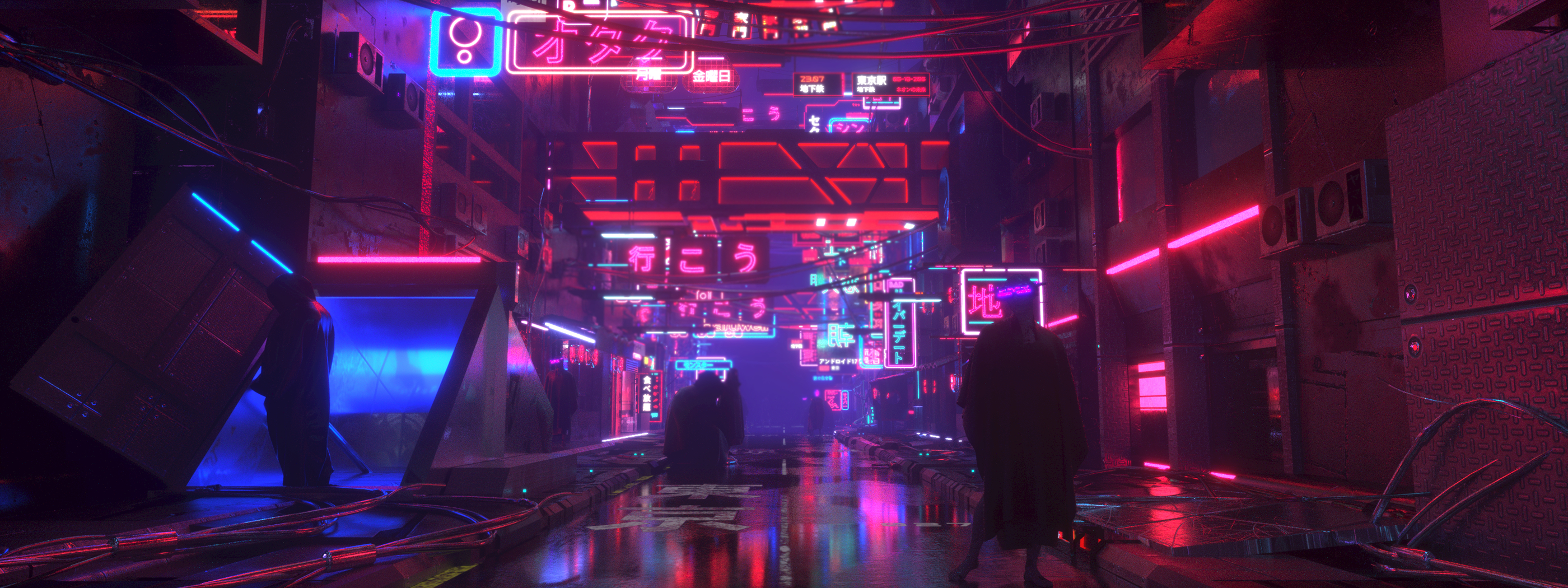 2800x1050 Neo Tokyo. Neo Tokyo, Tokyo, Neo, Dual Screen