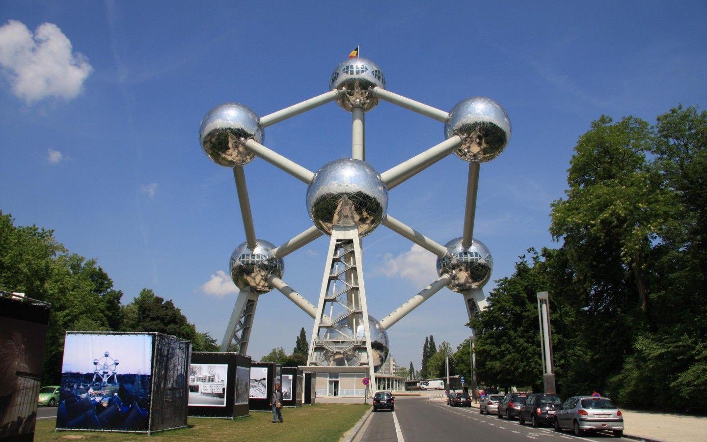 1440x900 Atomium Building Belgium Wallpaper, Desktop